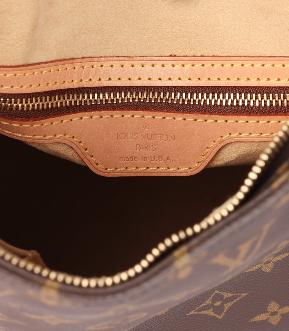 Louis Vuitton Brown Monogram Coated Canvas & Vachetta Leather Vintage Looping GM - 8