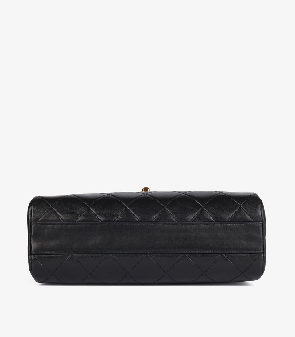 Chanel Black Quilted Lambskin Vintage Medium Tall Accordion Classic Single Flap Bag - 7