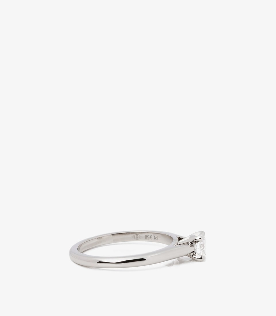 Cartier Brilliant Cut 0.30ct Solitaire Diamond Platinum 1895 Ring - 2
