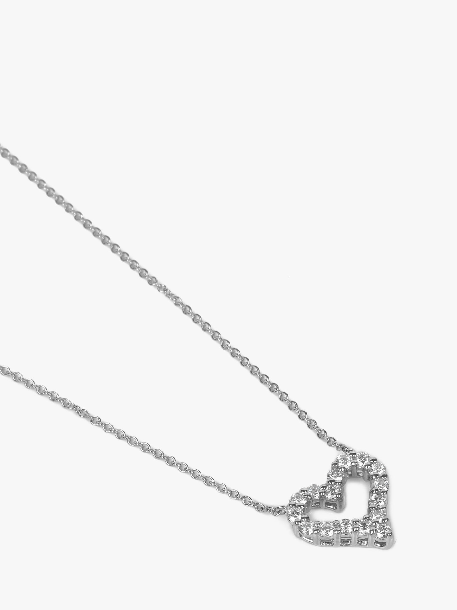 Tiffany & Co. Round Brilliant Cut Diamond Platinum Tiffany Hearts Mini Pendant - 2