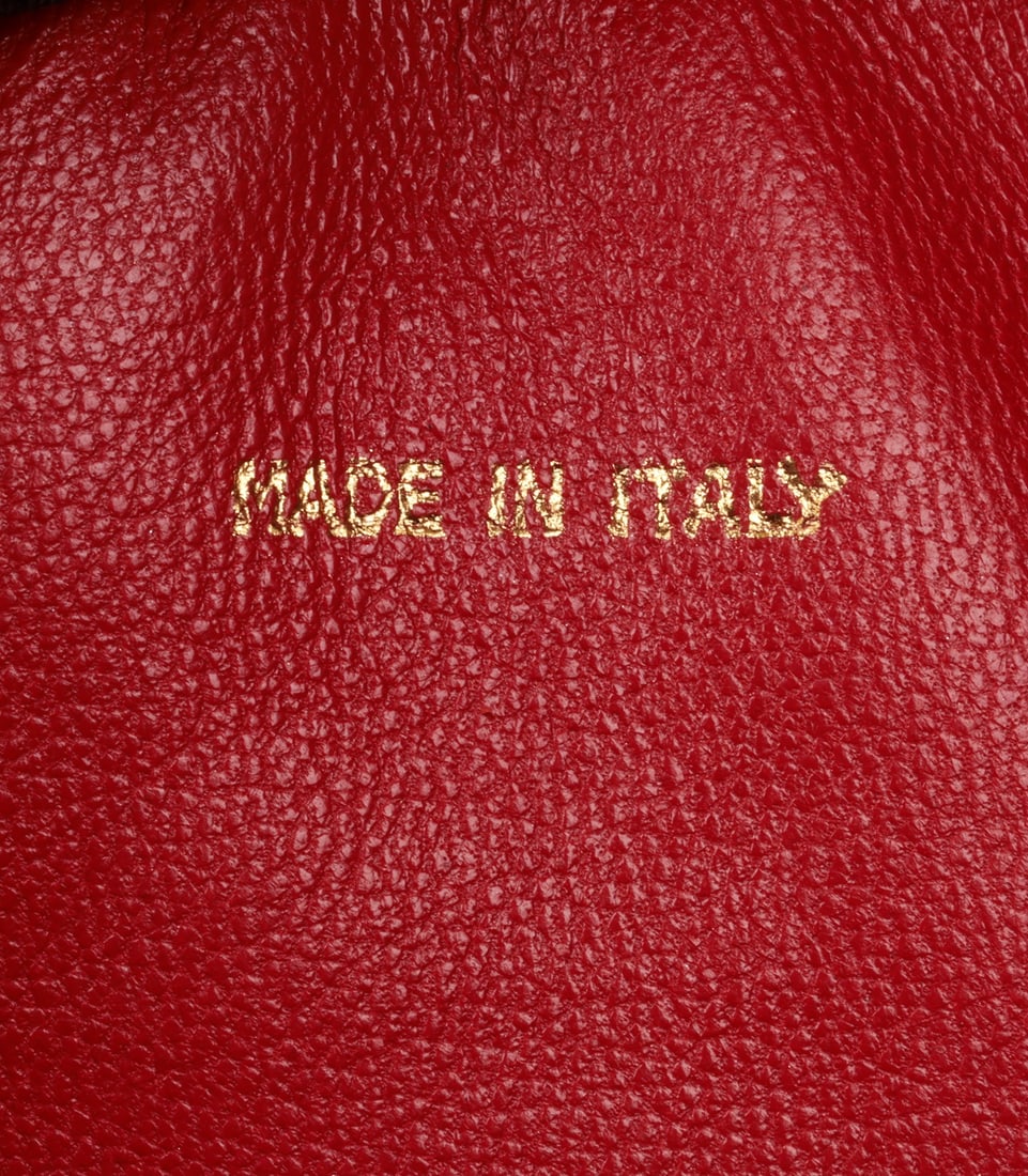 Chanel Red Caviar Leather Vintage Small Triple Logo Camera Bag - 9