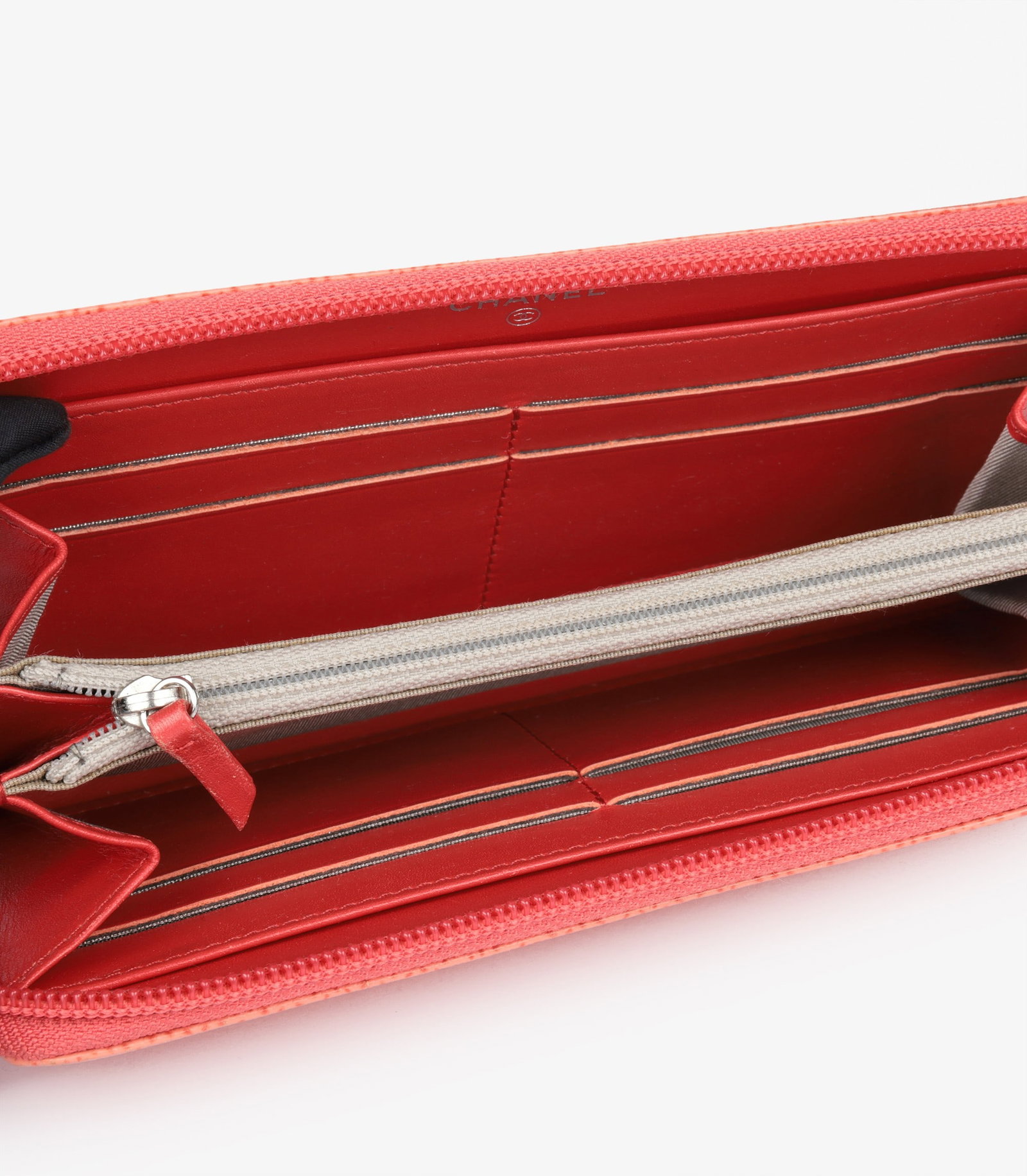Chanel Coral Caviar Leather Timeless Long Wallet - 4