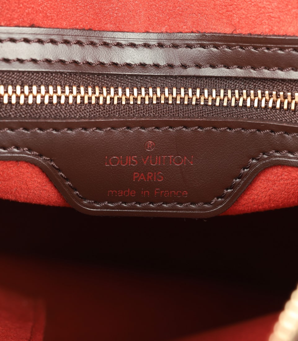 Louis Vuitton Damier Ebene Coated Canvas & Calfskin Leather Special Order Vintage Looping GM - 8