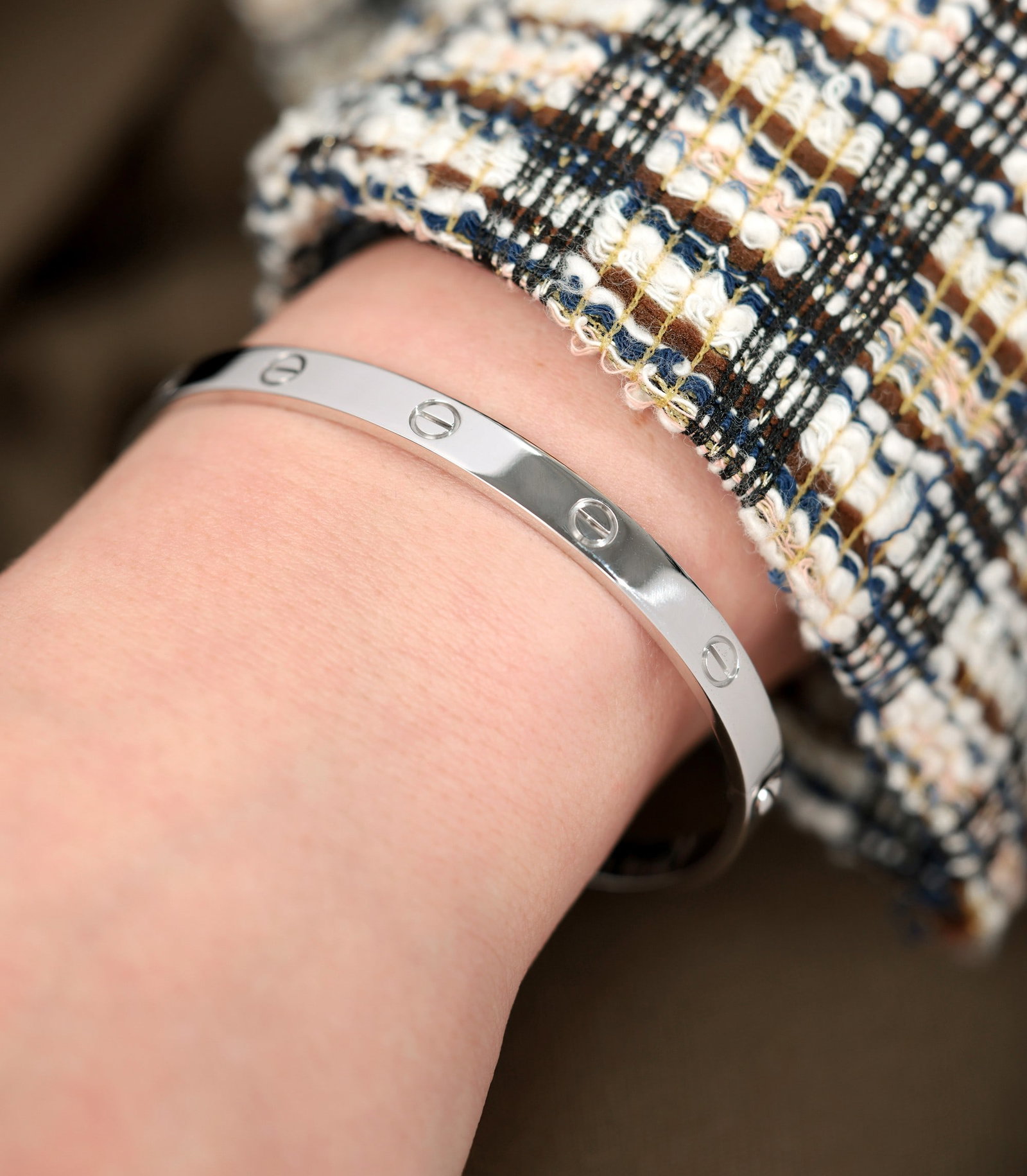 Cartier 18ct White Gold Love Bangle - 5