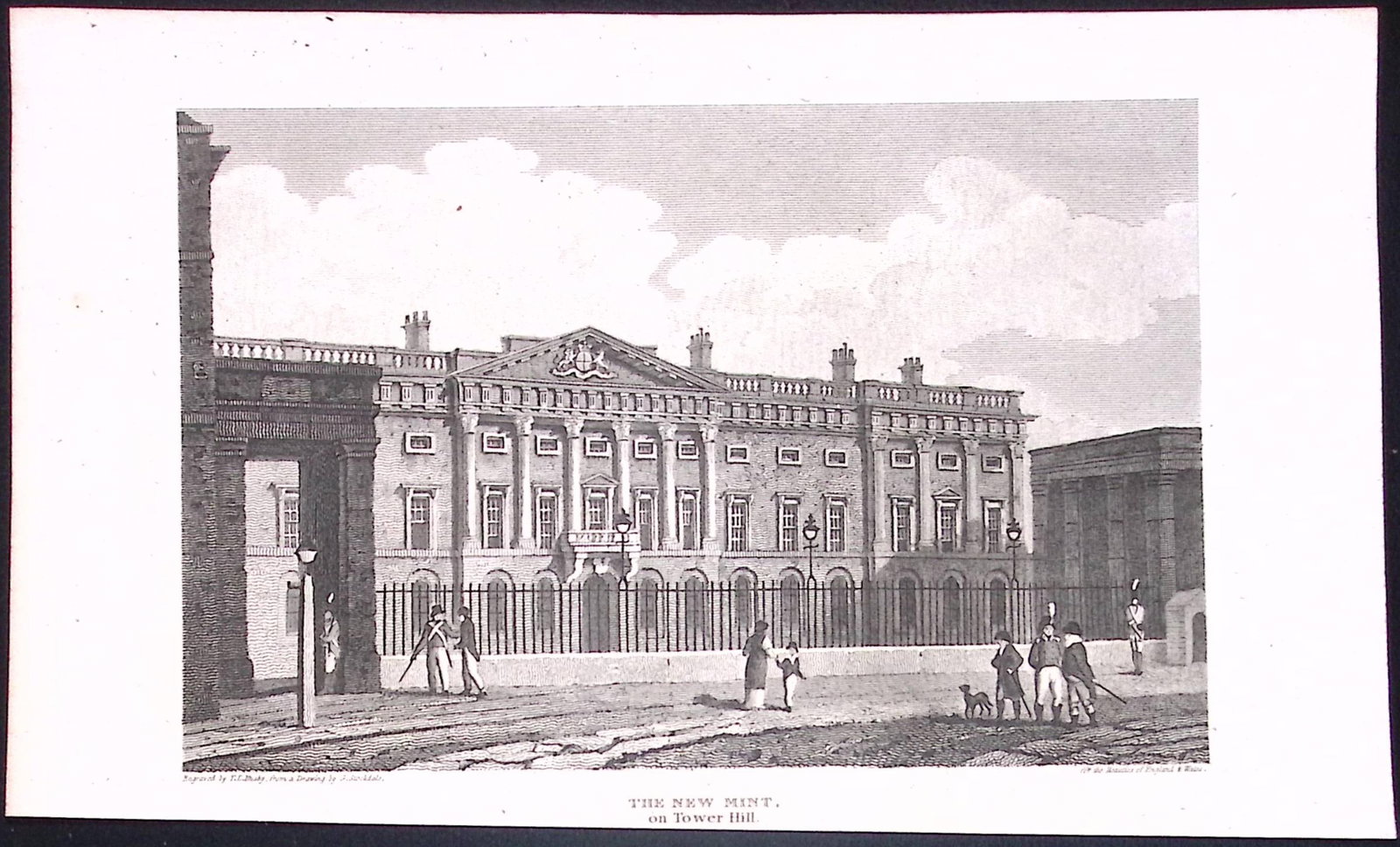 The New Mint Tower Hill London Antique 200 Years-Old Steel-Engraving-233: Title: The New Mint Tower Hill London Antique 200 Years-Old Steel-Engraving-233 Description: This London Georgian Antique Print Was Removed from a First Edition of. The Beauties of England and