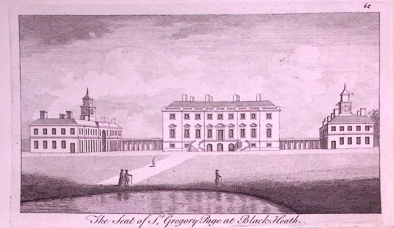 London Black Heath Rare Georgian Copper Antique 1776 Engraving-65 (1 of 2)