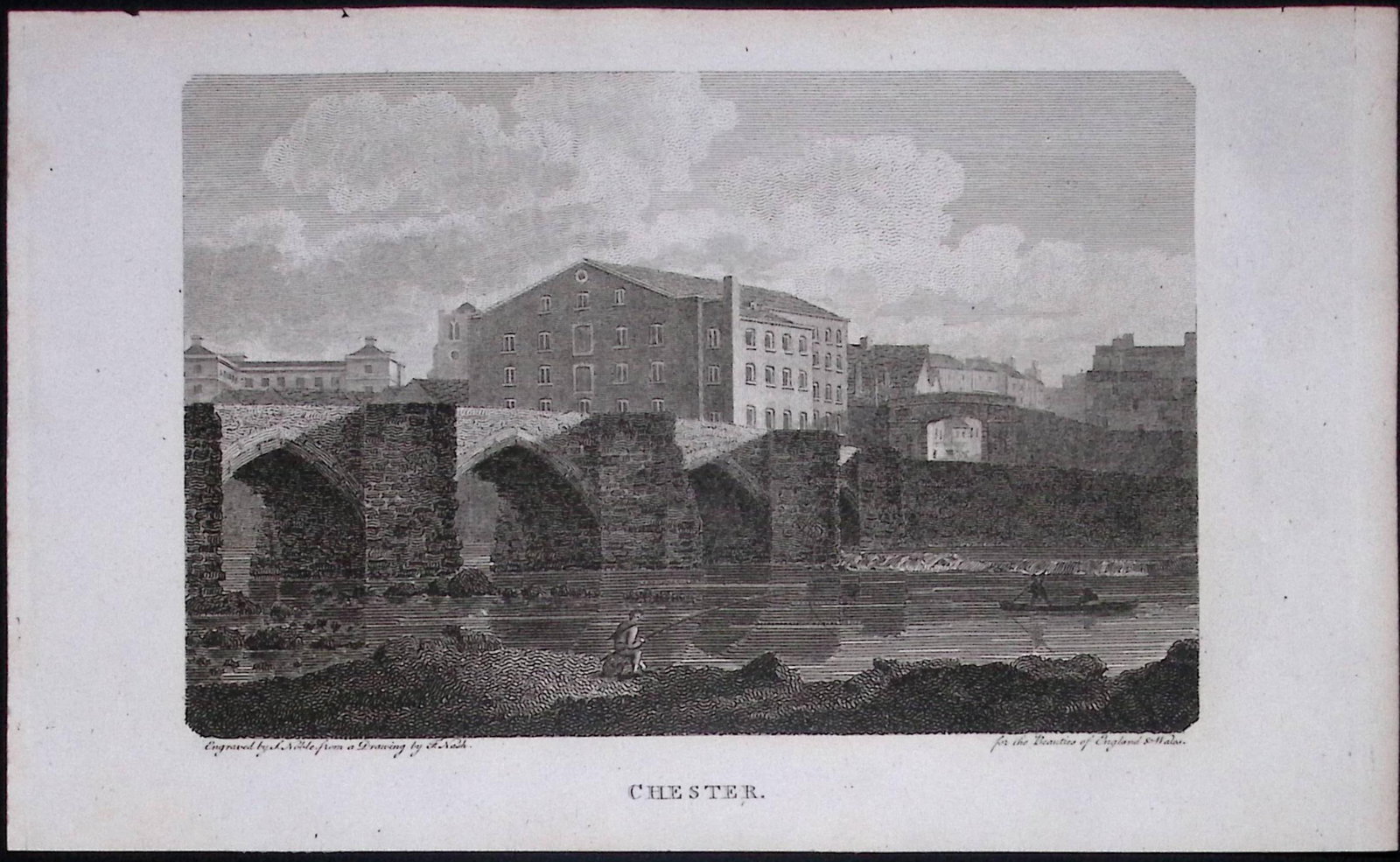 Chester Cheshire A View of The City Antique 225 Years-Old Steel-Engraving-67: Title: Chester Cheshire A View of The City Antique 225 Years-Old Steel-Engraving-67 Description: Chester Cheshire A View of The City Antique 225 Years-Old Steel-Engraving-67 This Cheshire Georgian