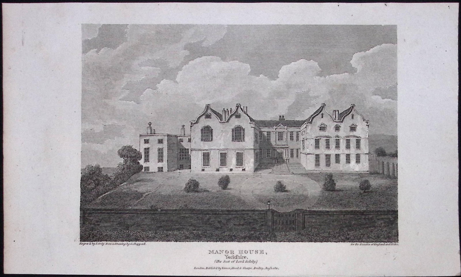 Rokeby Manor House Yorkshire Antique 213 Years-Old Steel-Engraving-38: Title: Rokeby Manor House Yorkshire Antique 213 Years-Old Steel-Engraving-38 Description: This Yorkshire Georgian Antique Print Was Removed from a First Edition of. The Beauties of England and