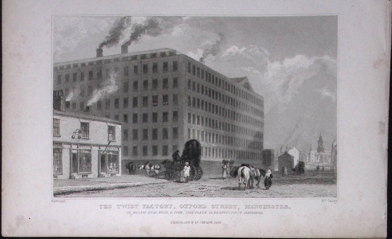 Manchester Oxford Street Antique 195 Years-Old Steel-Engraving-45: Title: Manchester Oxford Street Antique 195 Years-Old Steel-Engraving-45 Description: This Antique Steel Engraving Was Removed from a 195-Year-Old Edition of. Lancashire Illustrated in a Series