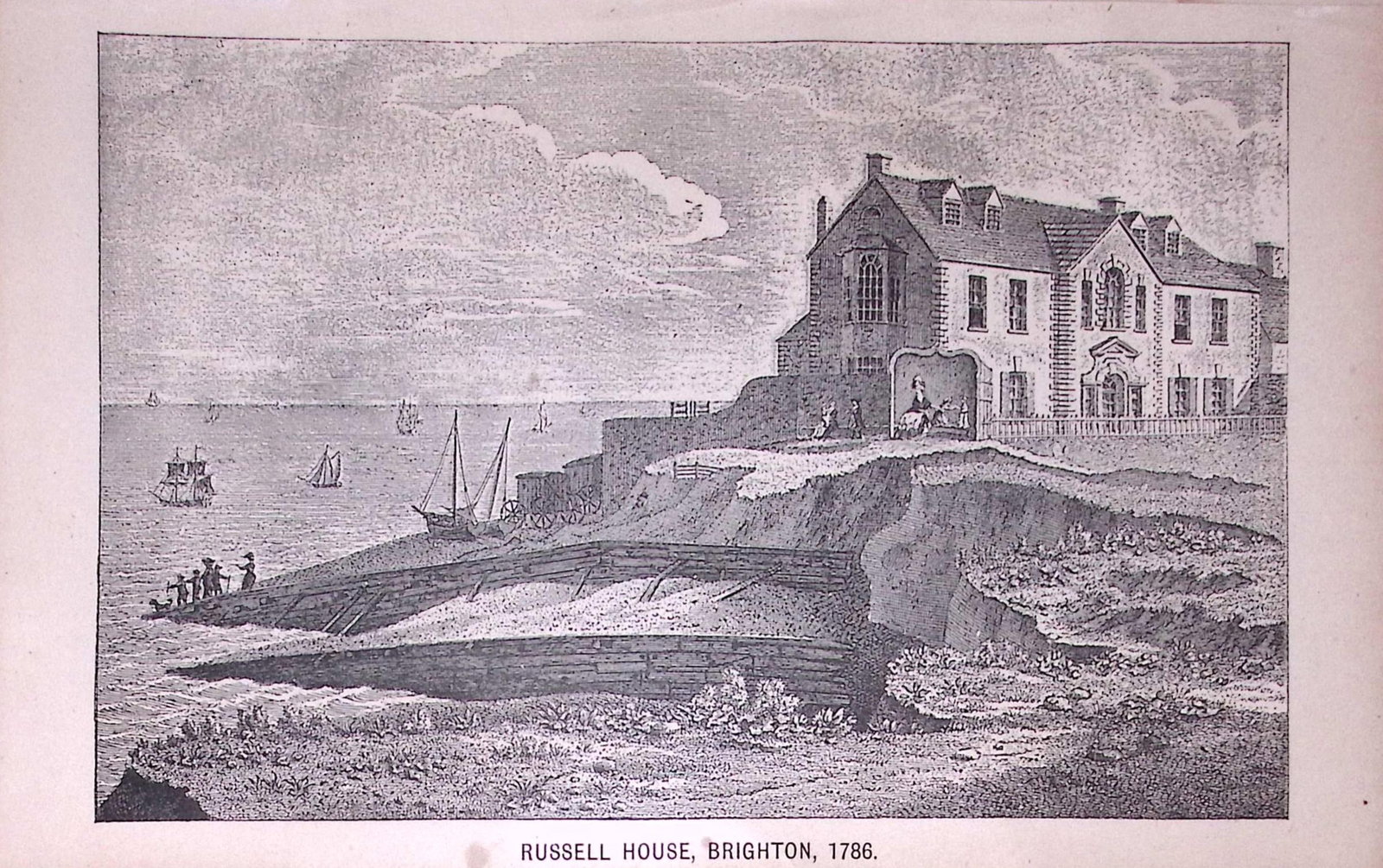 Brighton The Block House (1761) Antique 134-Year-Old Print-10-TR: Title: Brighton The Block House (1761) Antique 134-Year-Old Print-10-TR Description: This Print Has Been Removed from an Antique Edition of. Peep in The Past Brighton in The Olden Time by John