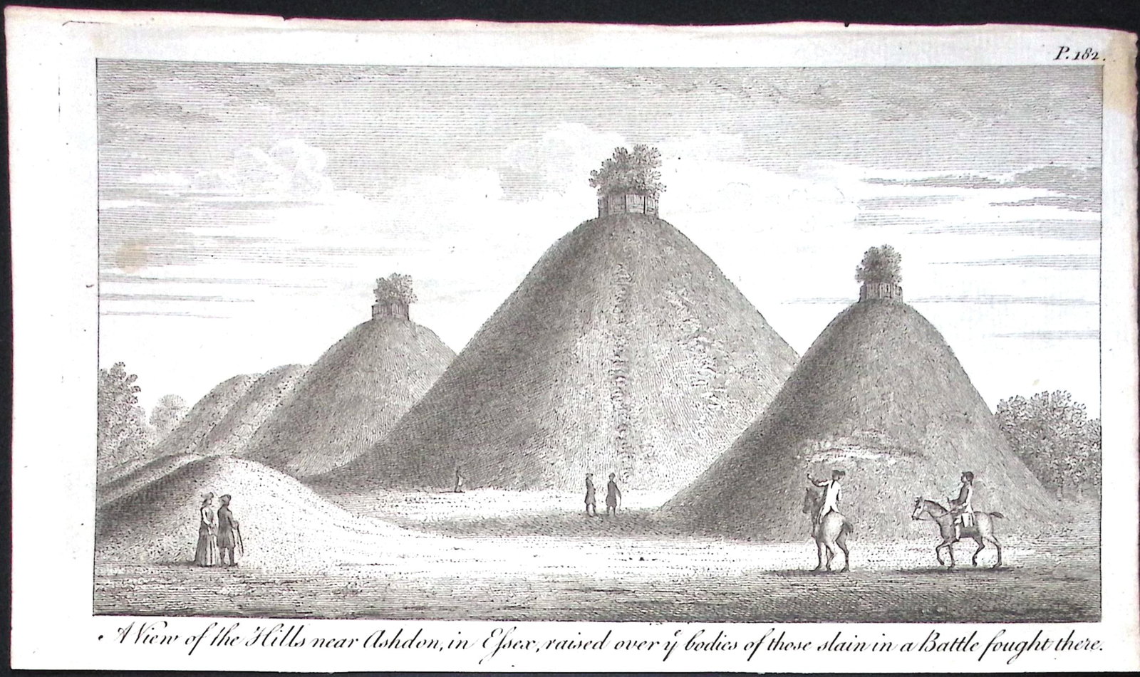 View of The Hills Ashdon Essex Rare Georgian Copper Antique Engraving 1776-91: Title: View of The Hills Ashdon Essex Rare Georgian Copper Antique Engraving 1776-91 Description: This Nearly 250-Year-Old Antique Piece Was Removed from an Edition of. A New Display of the Beauties