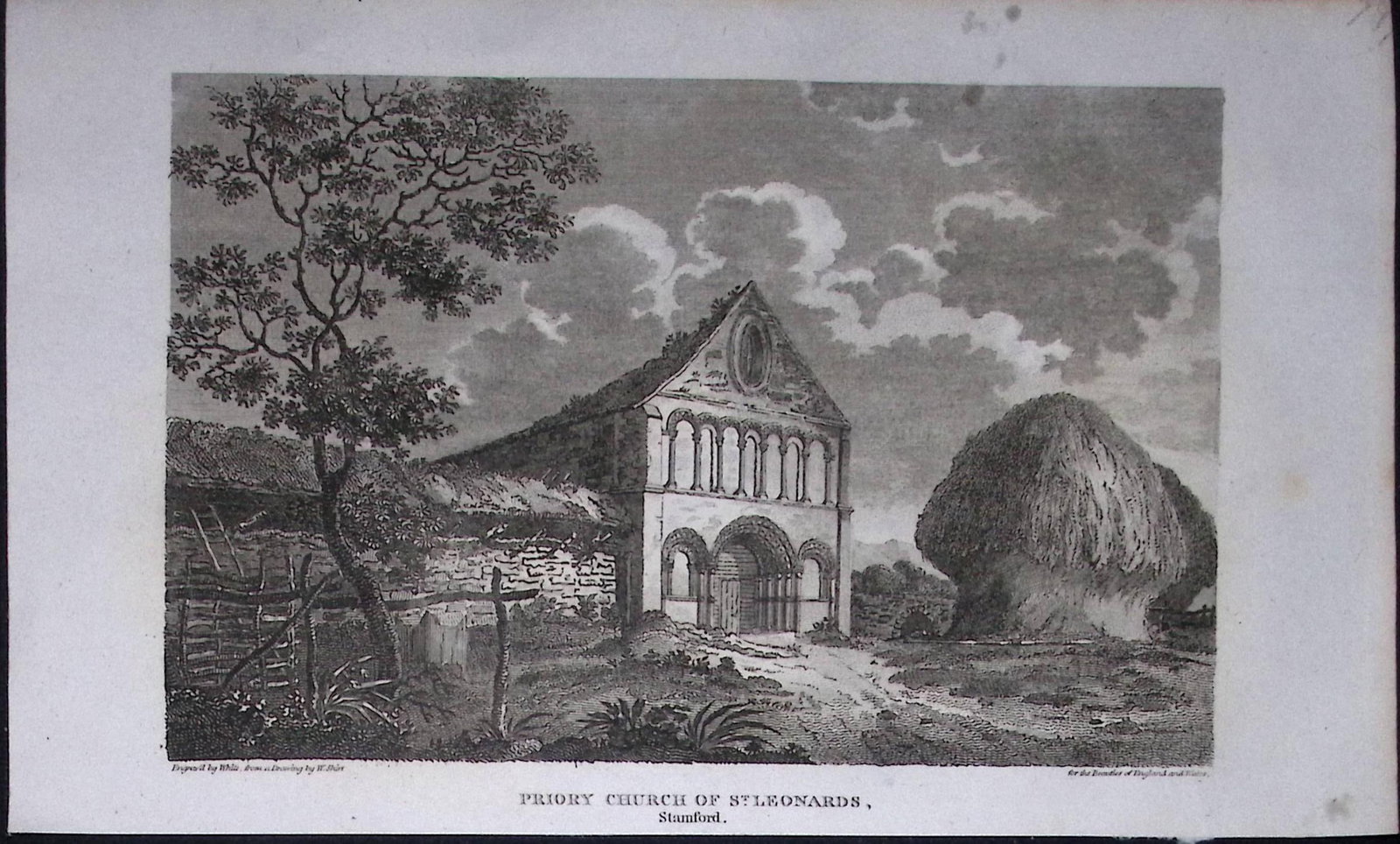 Priory Church of St Leonards Antique 218 Years-Old Georgian Steel-Engraving-451: Title: Priory Church of St Leonards Antique 218 Years-Old Georgian Steel-Engraving-451 Description: This Lincolnshire Georgian Antique Print Was Removed from a First Edition of. The Beauties of