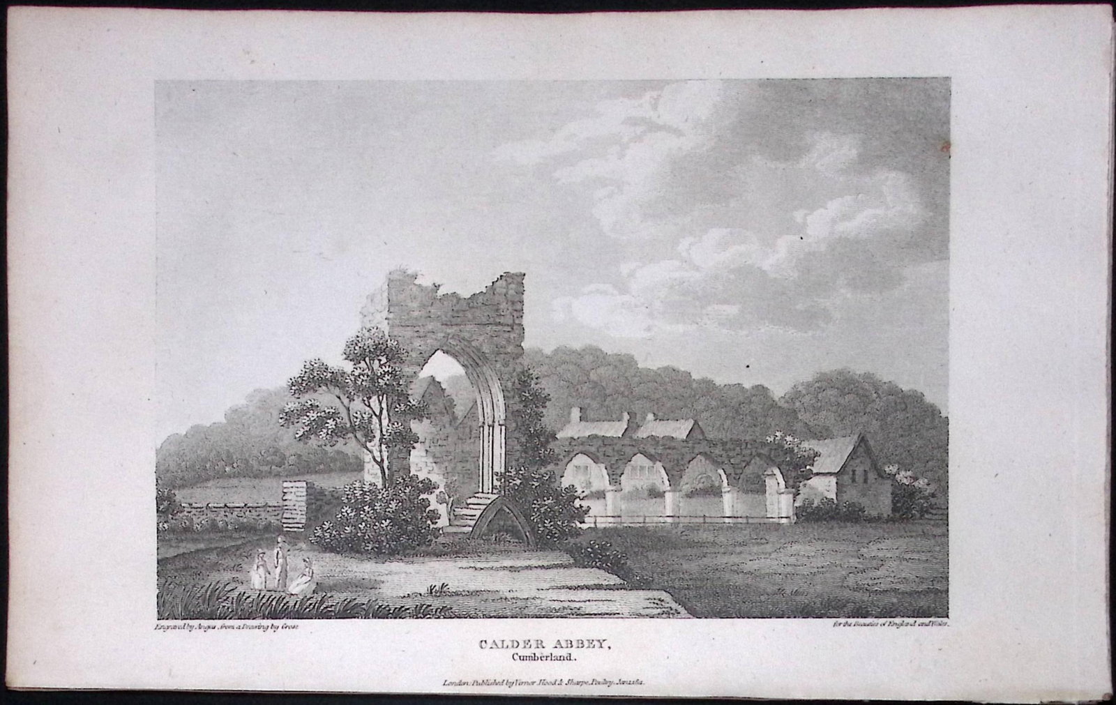 Cumbria Calder Abbey Antique 223 Years-Old Steel-Engraving-123: Title: Cumbria Calder Abbey Antique 223 Years-Old Steel-Engraving-123 Description: Cumbria Calder Abbey Antique 223 Years-Old Steel-Engraving-123 This Cumbria Georgian Antique Print Was Removed from