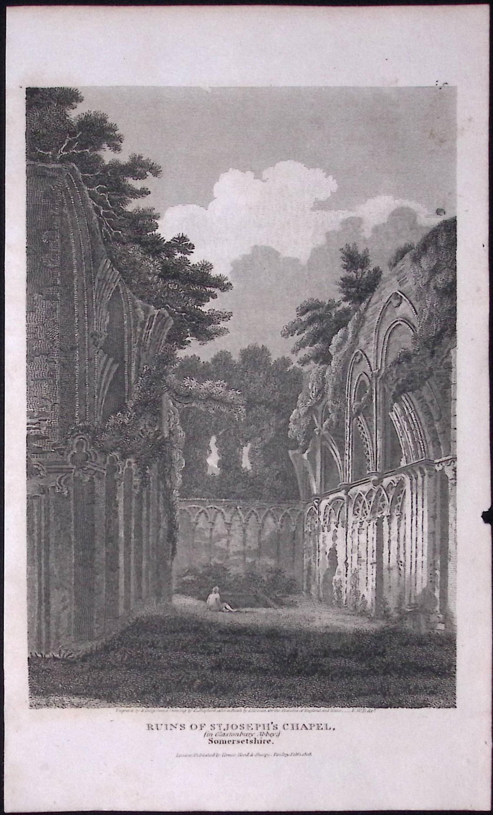 St Josephs Chapel Glastonbury Somerset Antique 212 Years-Old Georgian Steel-Engraving-174: Title: St Josephs Chapel Glastonbury Somerset Antique 212 Years-Old Georgian Steel-Engraving-174 Description: This Somerset Georgian Antique Print Was Removed from a First Edition of. The Beauties of