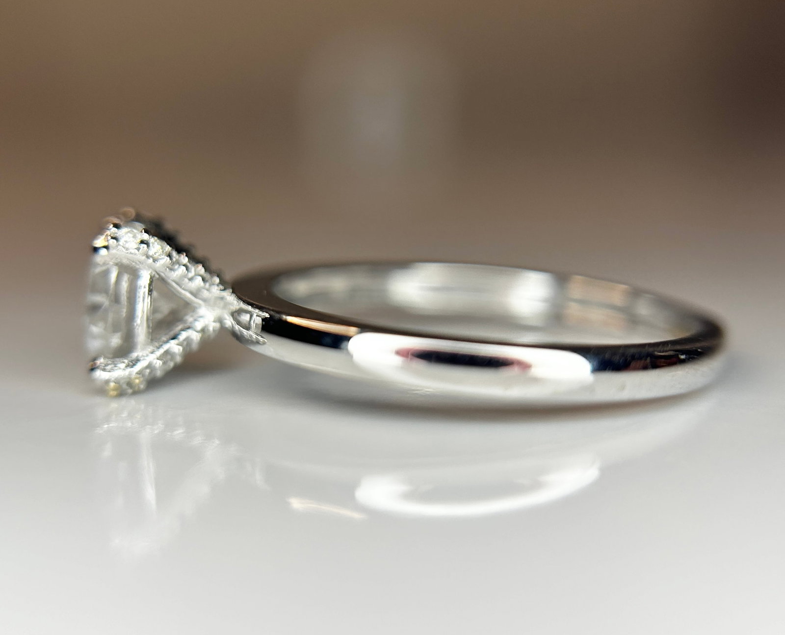 Beautiful 1.19ct Untreated Natural Solitaire Diamond & 18k Gold - 4