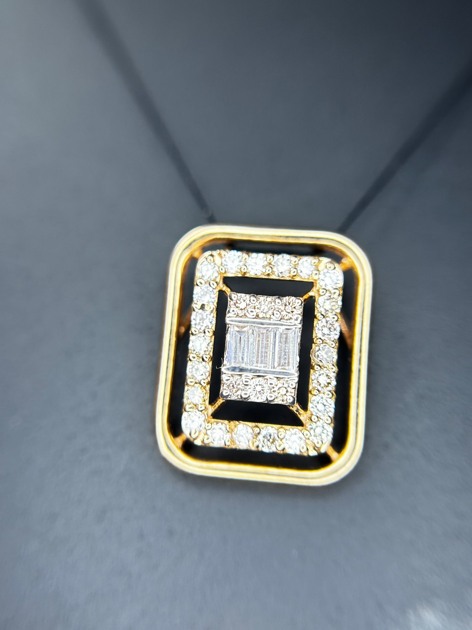 Beautiful Natural 0.40 CT Diamond Pendant With 18k Yellow Gold - 7