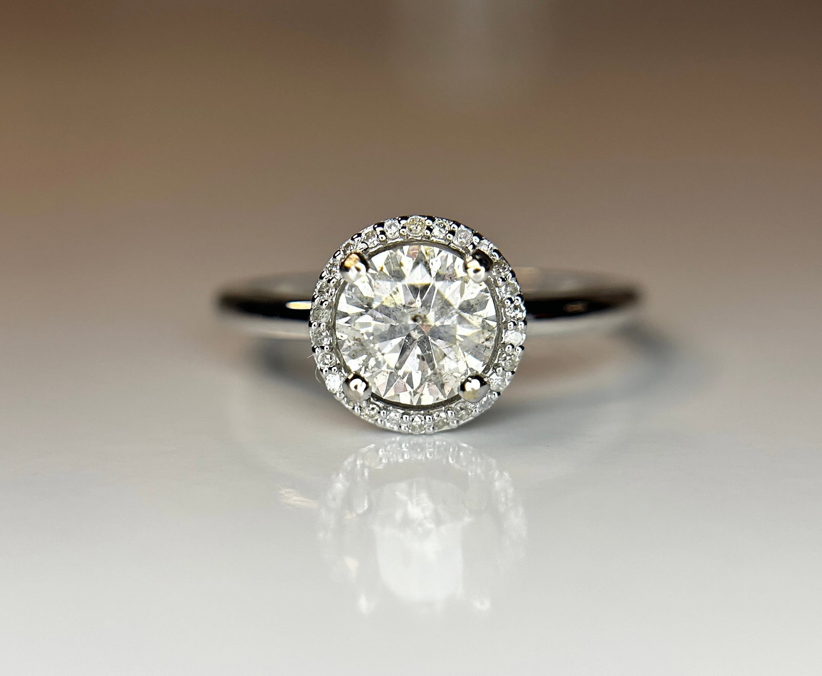 Beautiful 1.11ct Untreated Natural Solitaire Diamond & 18k Gold - 5