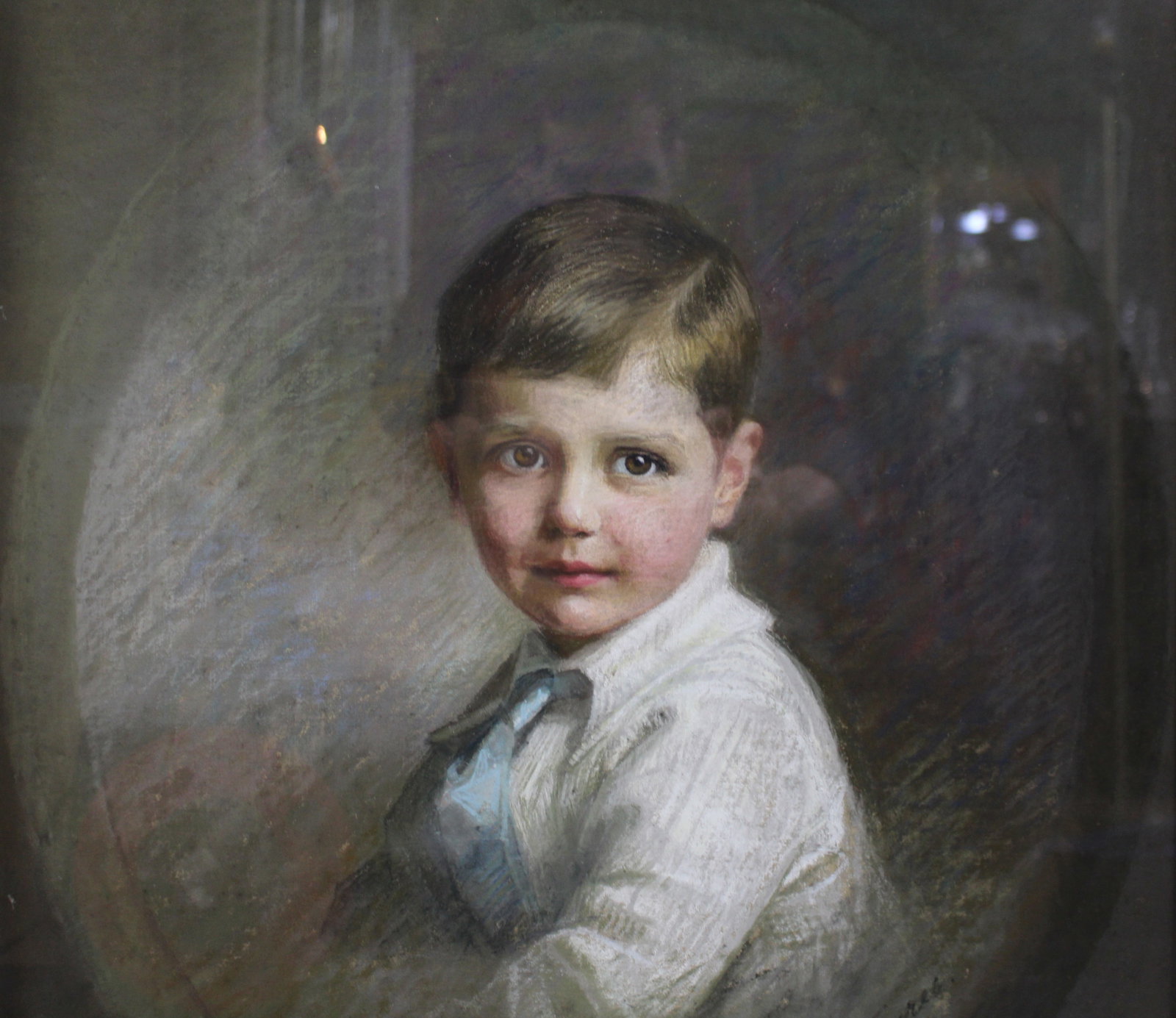 Title: Pair of Pastel Portraits by Emily Eyres (British, 1850-1910) Description: Pair of Early - 9