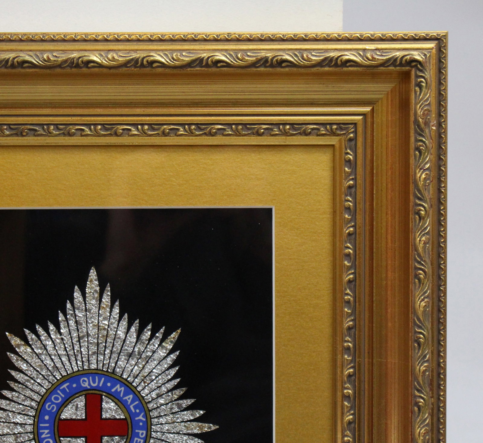 Title: Set of 3 Military Regiment Foil Artworks Set in Gilt Frames Description: Set of 3 British - 12