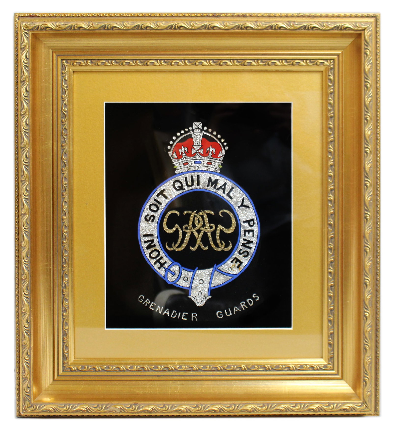 Title: Set of 3 Military Regiment Foil Artworks Set in Gilt Frames Description: Set of 3 British - 2