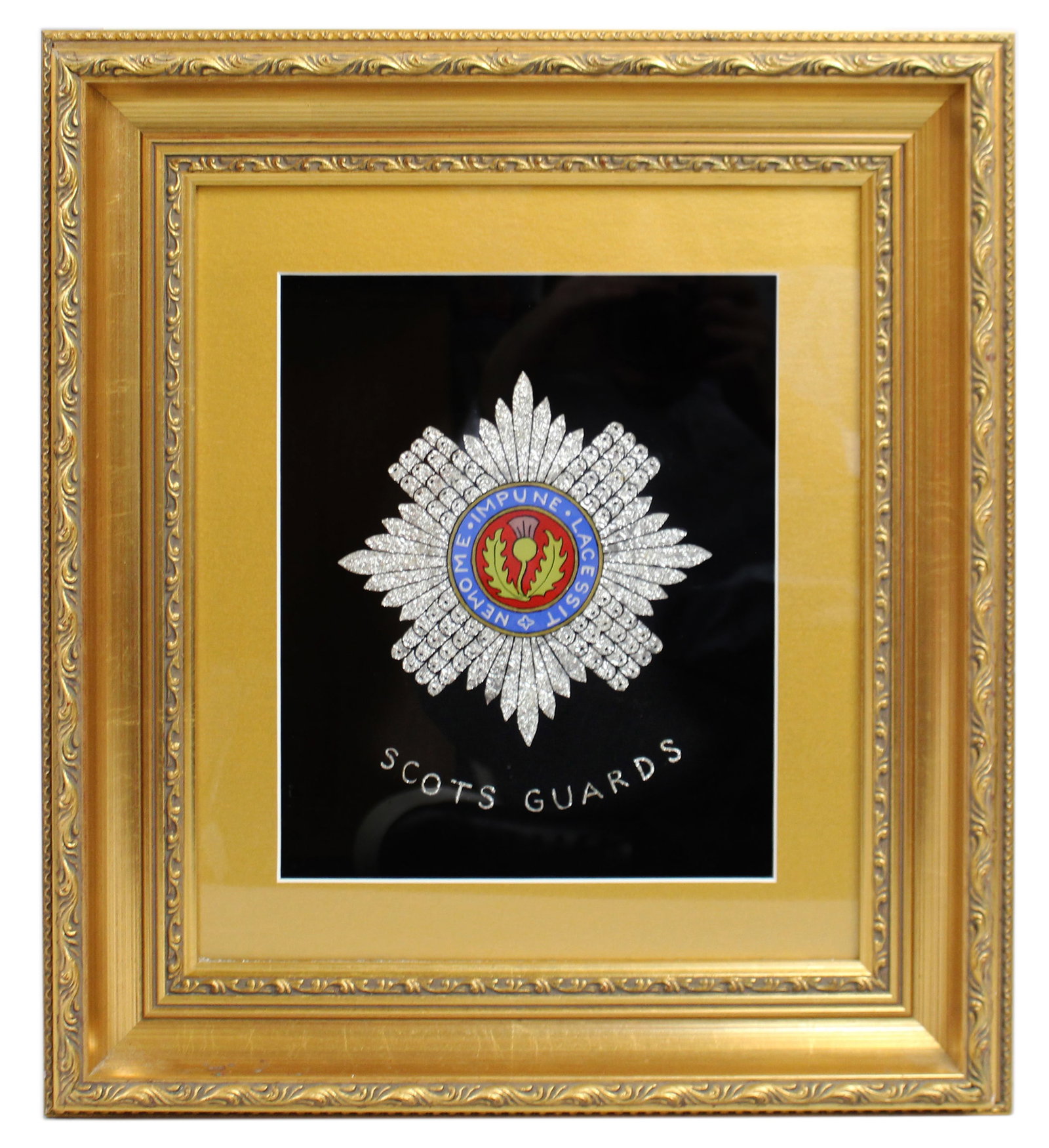 Title: Set of 3 Military Regiment Foil Artworks Set in Gilt Frames Description: Set of 3 British - 6