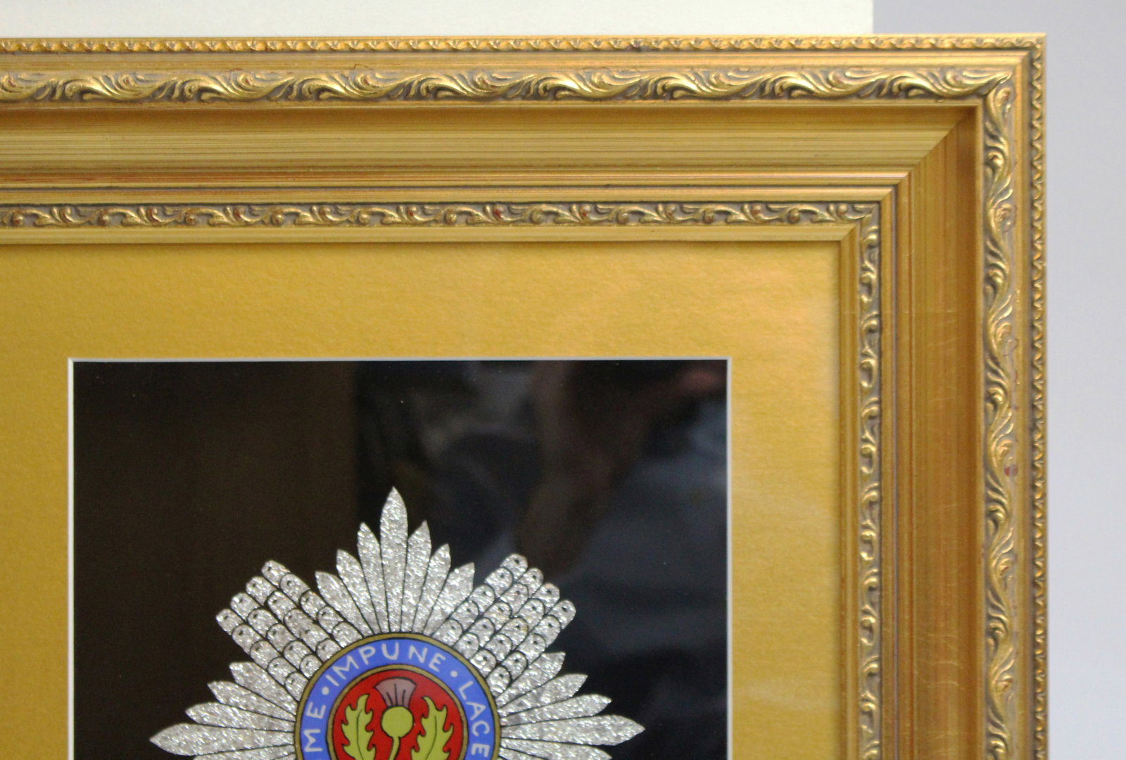 Title: Set of 3 Military Regiment Foil Artworks Set in Gilt Frames Description: Set of 3 British - 8