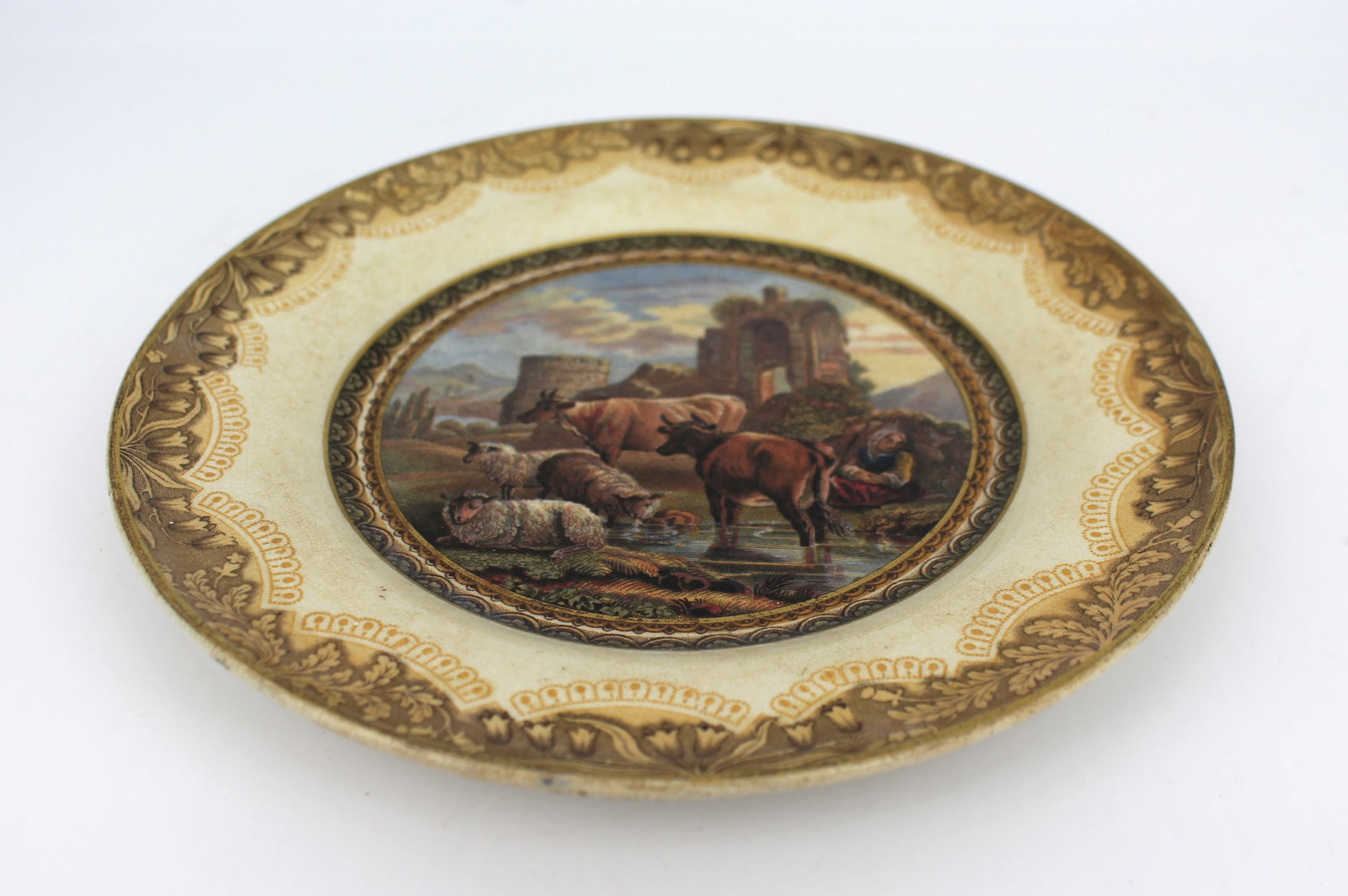 Title: Antique Prattware Plate Description: Plate Width 18 cm Craquelure Condition: Used Delivery - 4