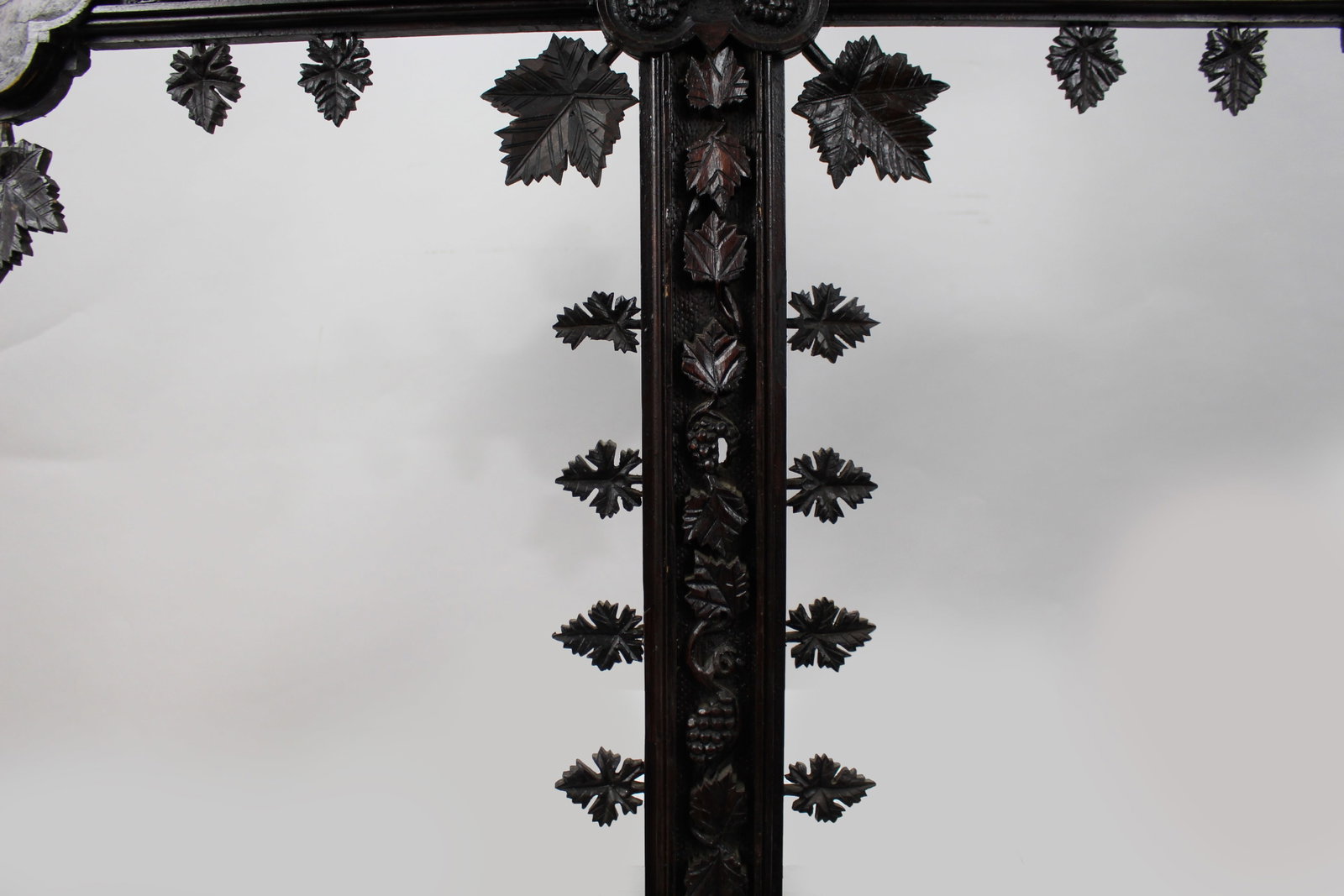 Title: Large Antique 19th Century Carved Black Forest Cross Description: 19th Century Carved Black - 4