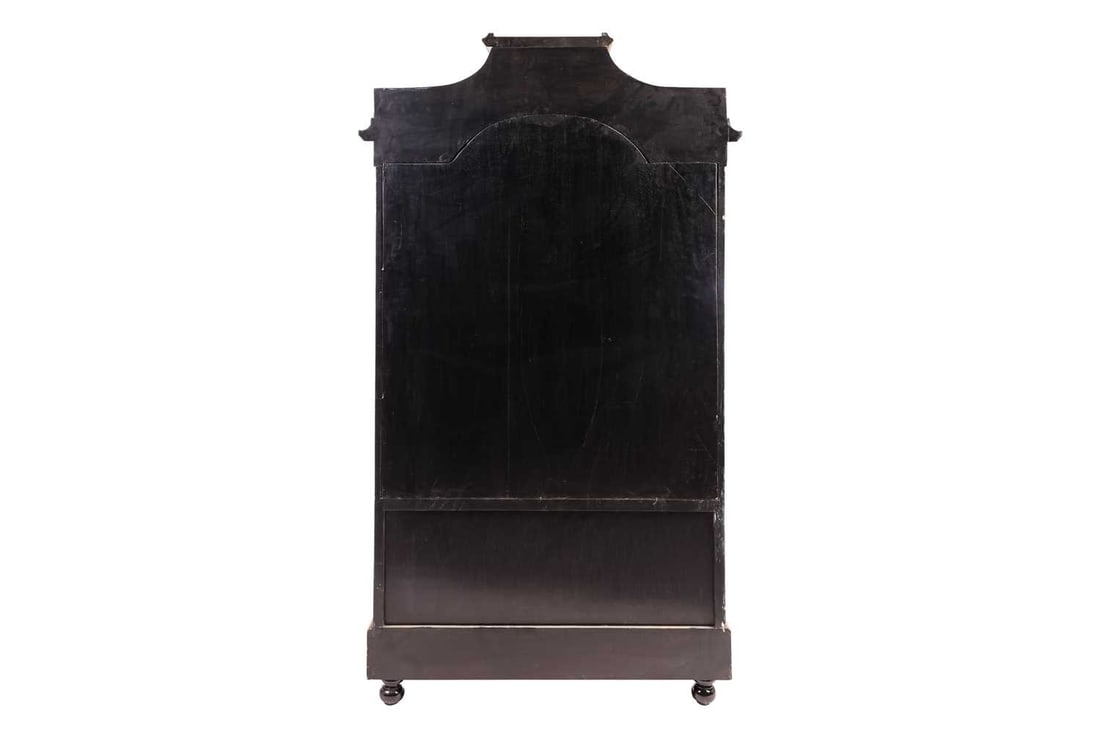 Title: Vintage Napoleon III Style Boulle Display Vitrine Cabinet Description: Vintage Napoleon III - 2