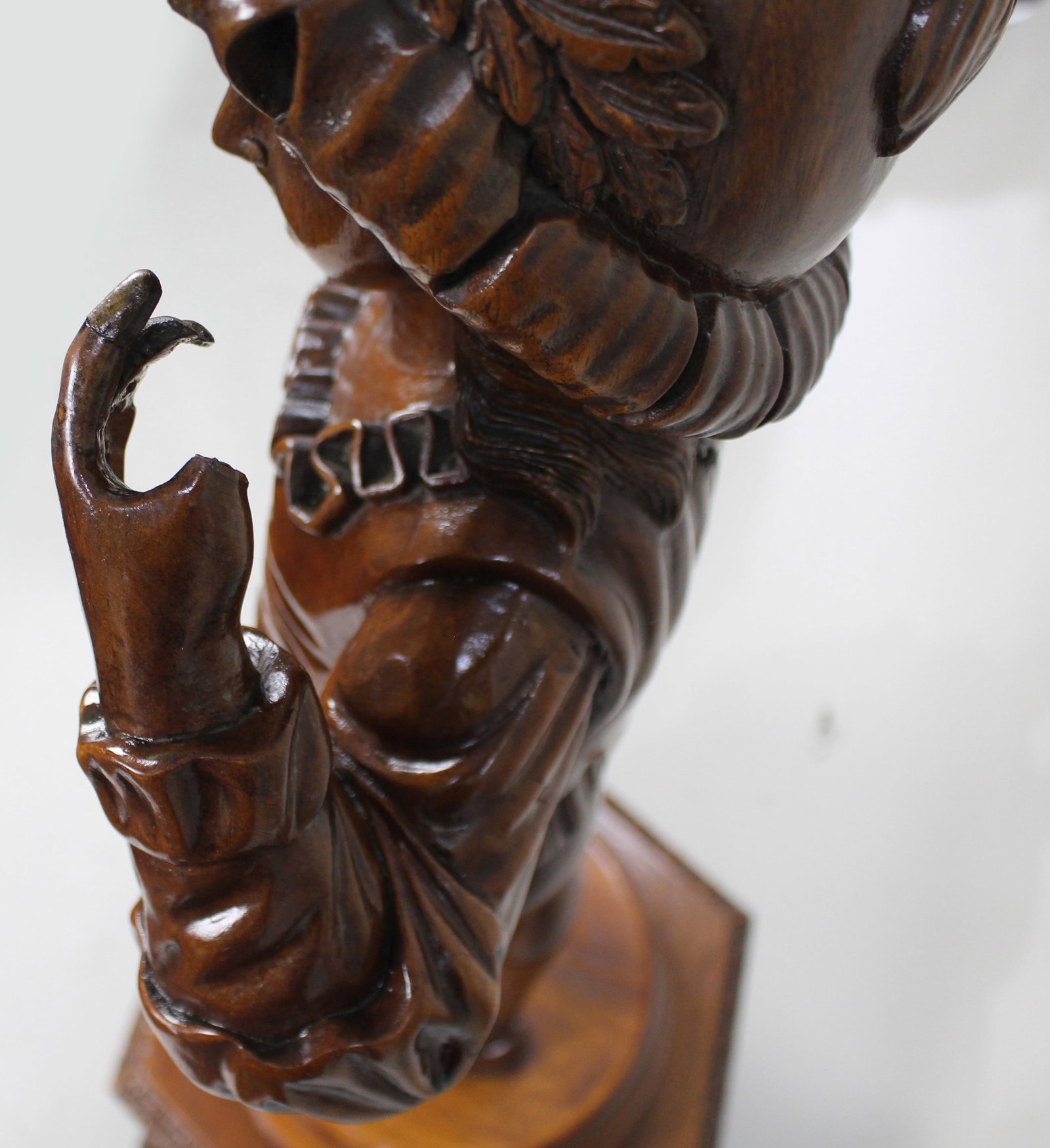 Title: Italian Renaissance Revival Carved Hardwood Figure circa 1900 Description: Italian - 10
