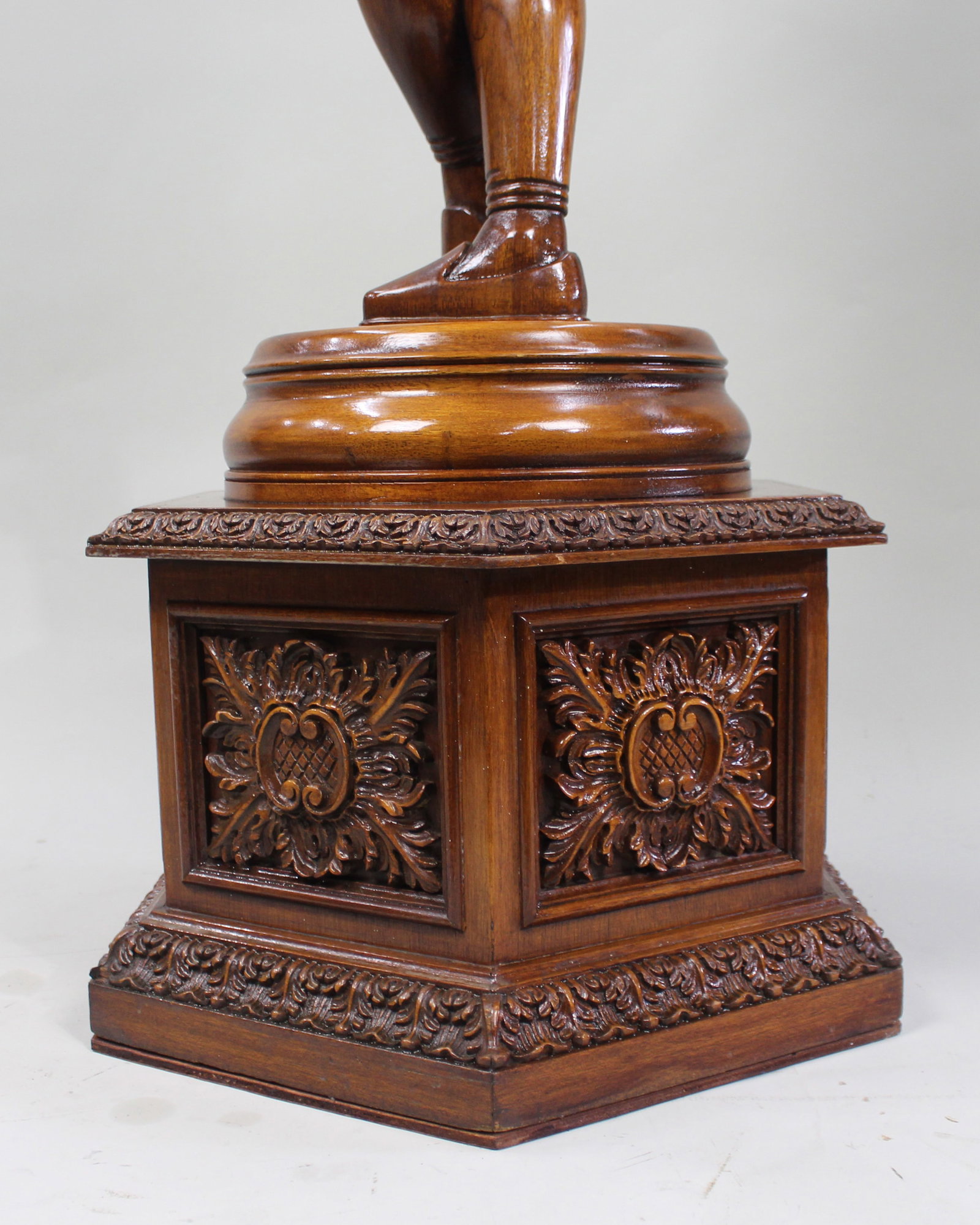 Title: Italian Renaissance Revival Carved Hardwood Figure circa 1900 Description: Italian - 13
