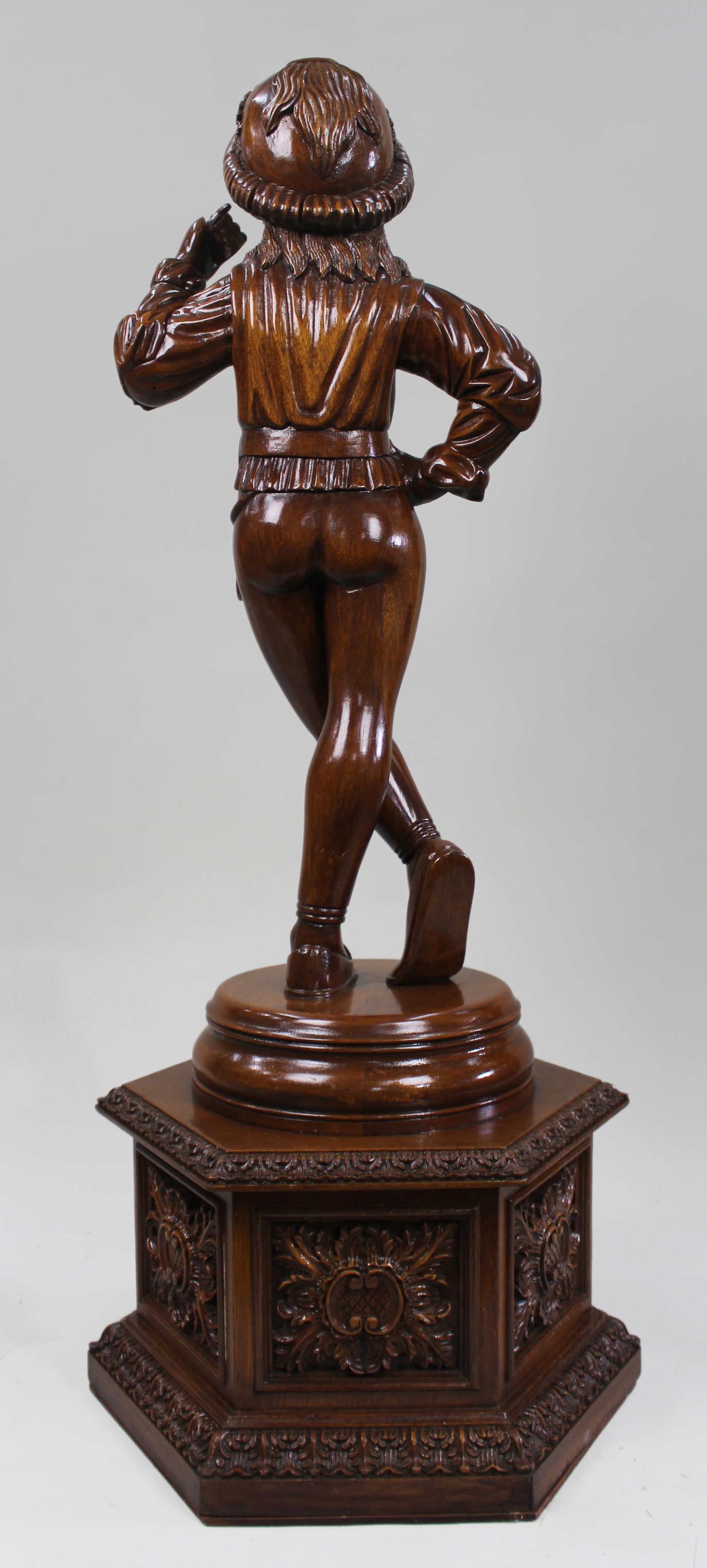 Title: Italian Renaissance Revival Carved Hardwood Figure circa 1900 Description: Italian - 15