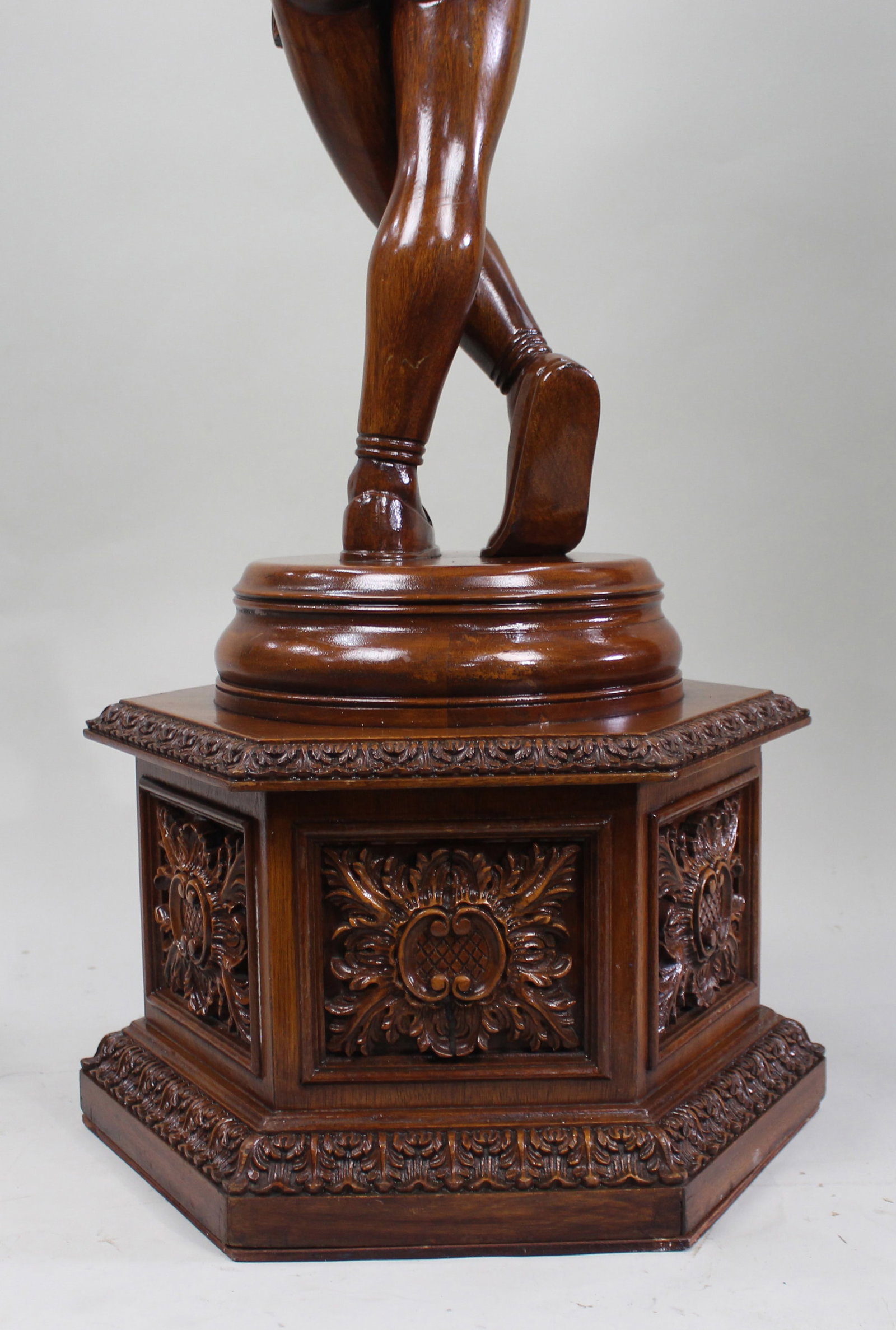 Title: Italian Renaissance Revival Carved Hardwood Figure circa 1900 Description: Italian - 16