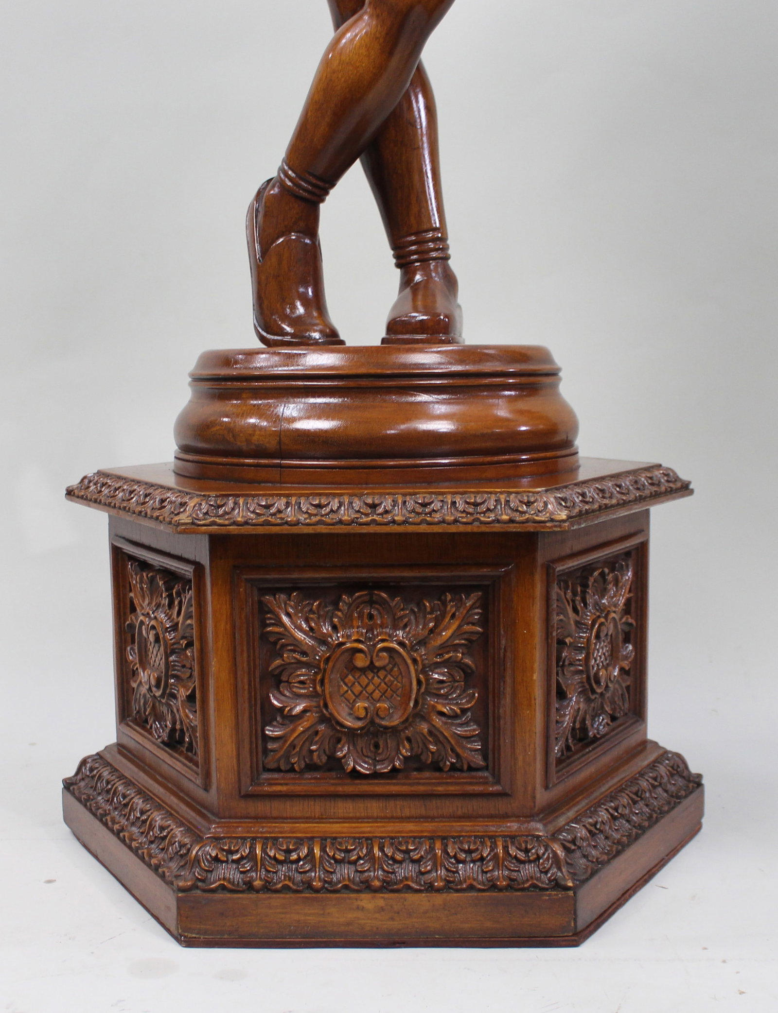 Title: Italian Renaissance Revival Carved Hardwood Figure circa 1900 Description: Italian - 6
