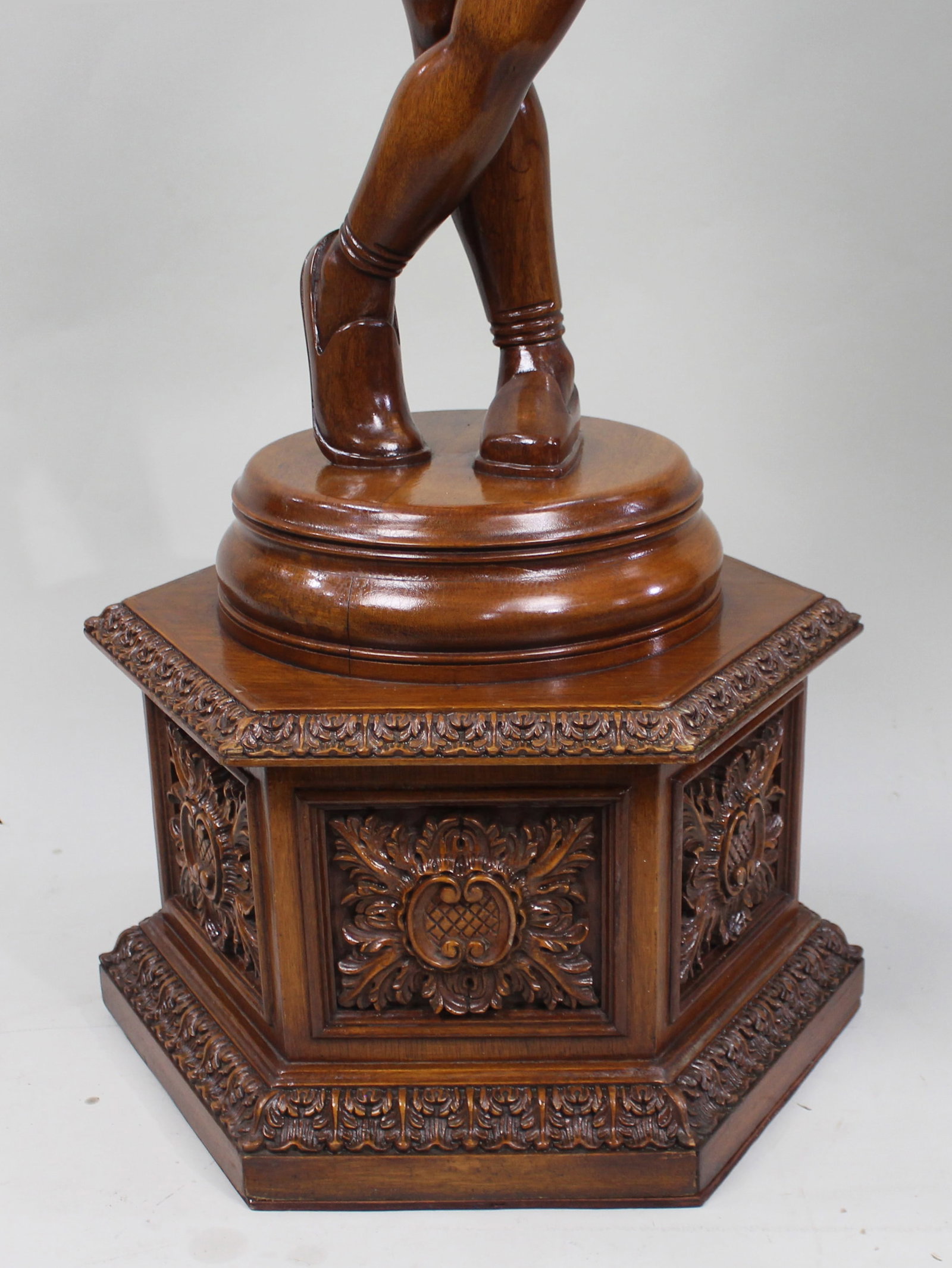 Title: Italian Renaissance Revival Carved Hardwood Figure circa 1900 Description: Italian - 7
