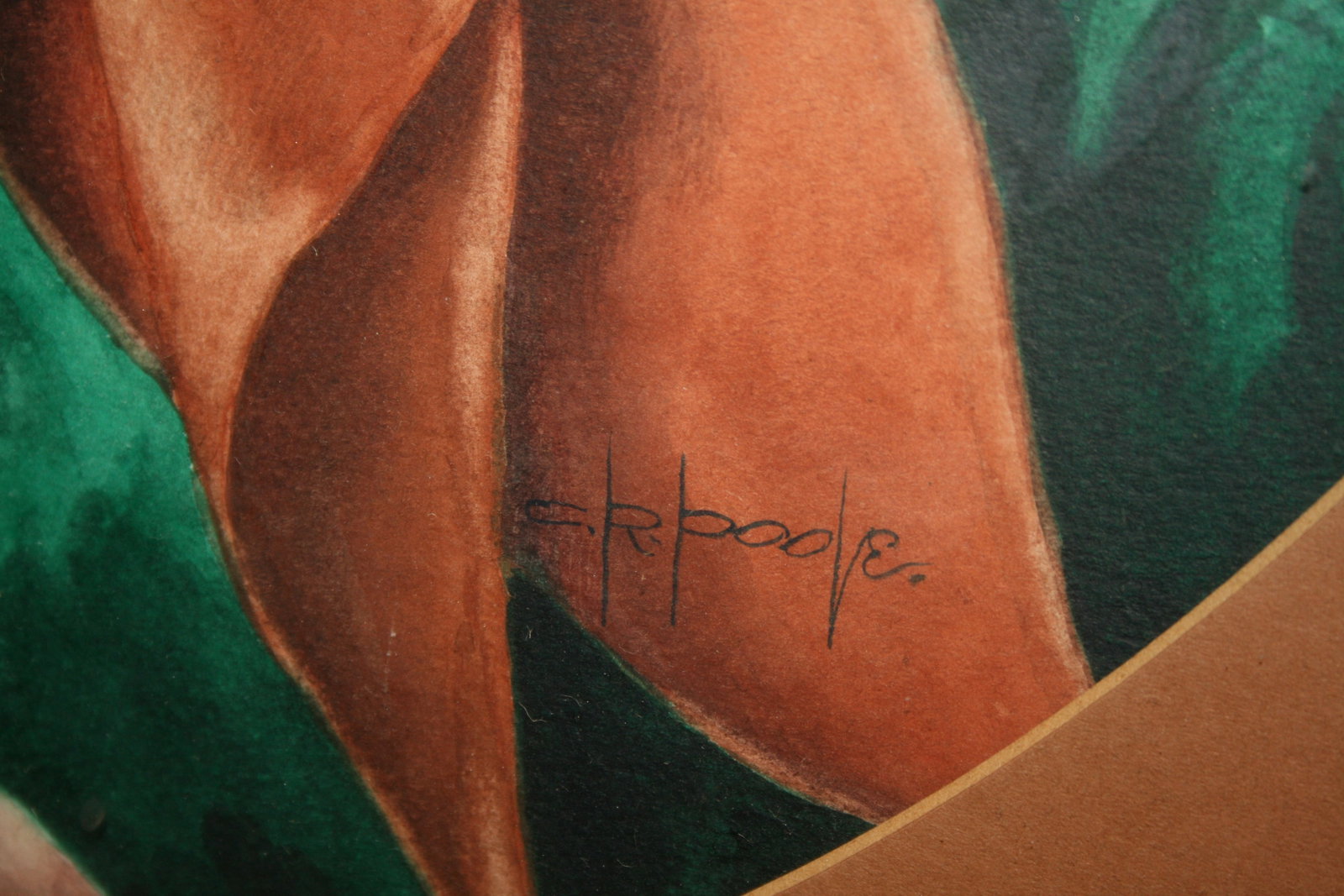 Title: Oval Watercolour Portrait by C.R.Poole (English, 20th c.) Description: Period Mid 20th - 6