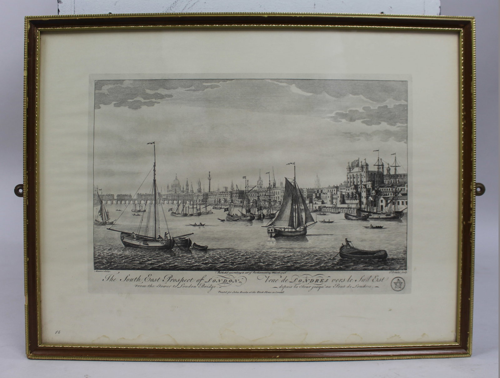 Title: Set of Four Historic London Engravings after 18th-Century Originals Description: Set of (1 of 8)