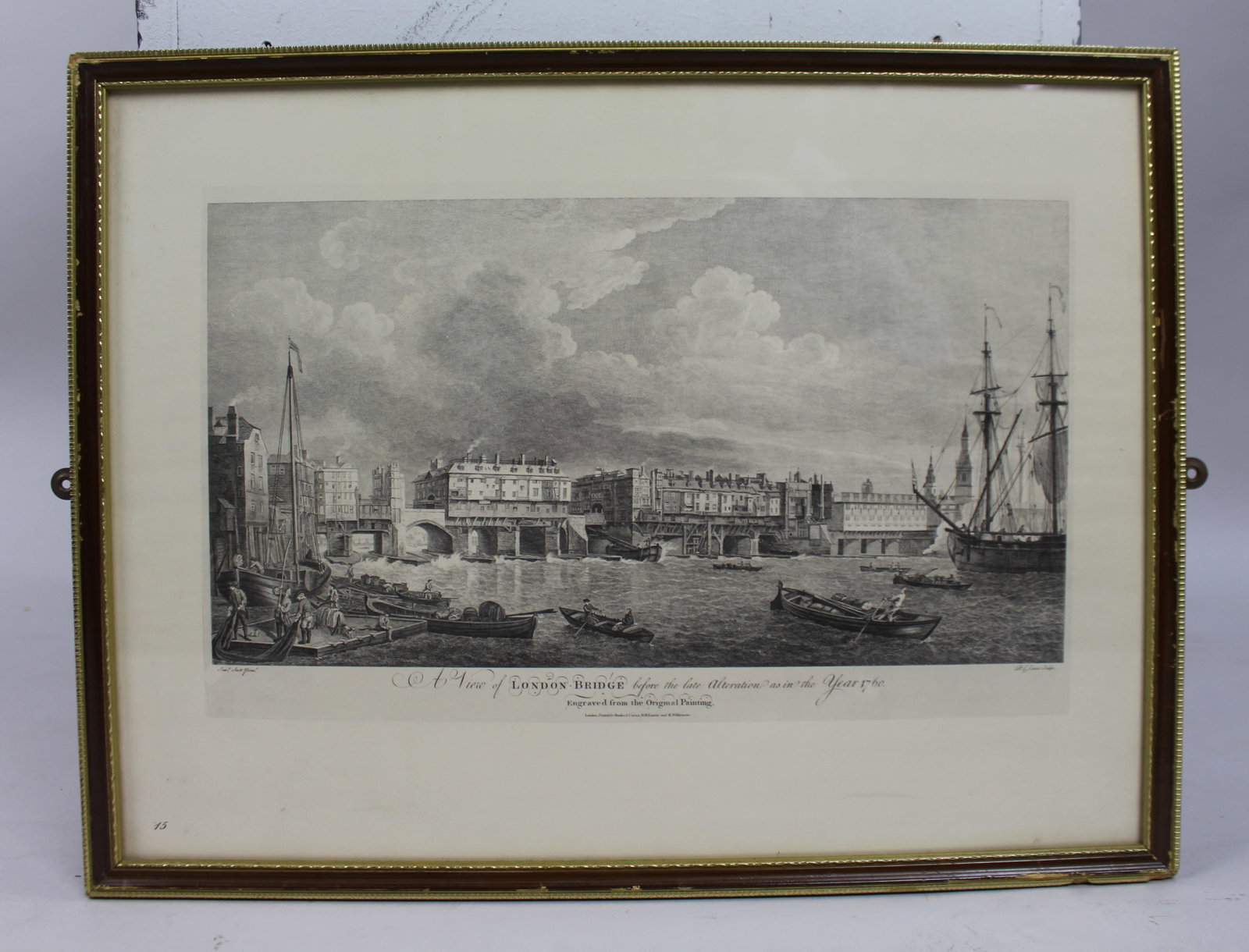 Title: Set of Four Historic London Engravings after 18th-Century Originals Description: Set of - 5