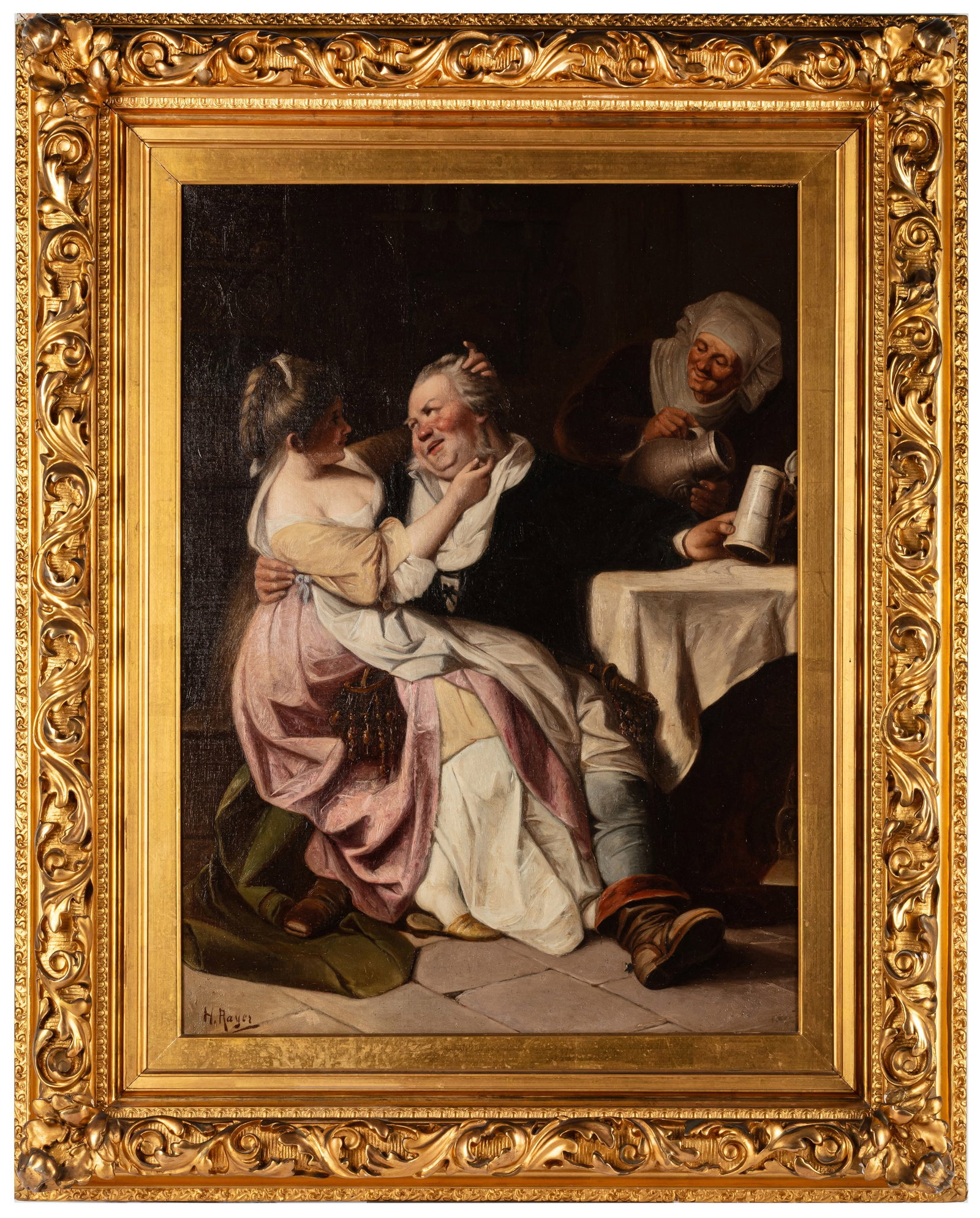 Title: Fine Late 19th Century Painting Tavern Scene Description: Fine Late 19th Century Tavern Scene: Title: Fine Late 19th Century Painting Tavern Scene Description: Fine Late 19th Century Tavern Scene Painting Oil on Canvas We are pleased to offer a lively and characterful late nineteenth-century