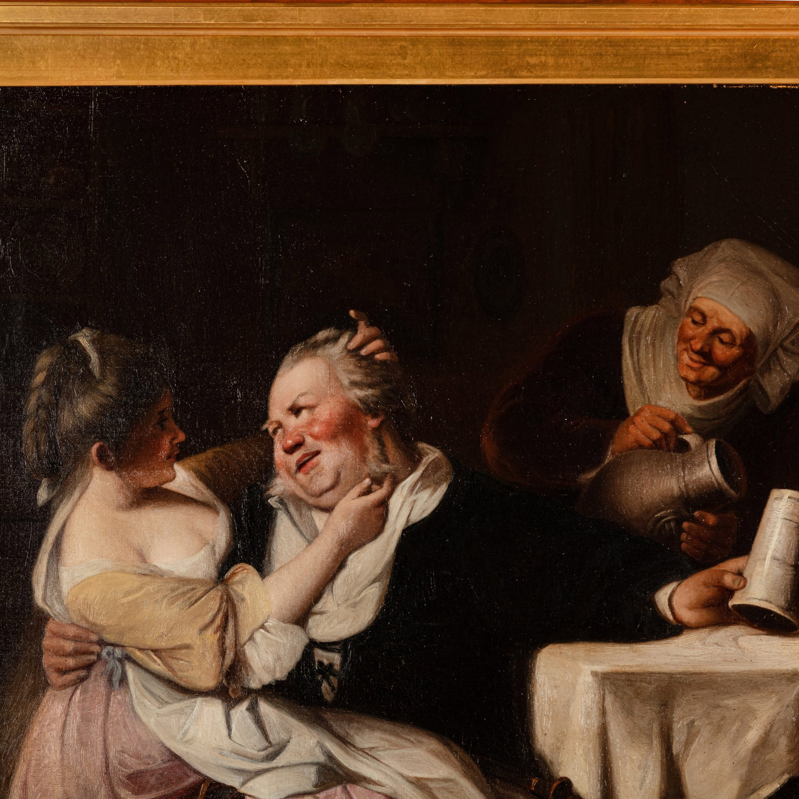 Title: Fine Late 19th Century Painting Tavern Scene Description: Fine Late 19th Century Tavern Scene - 3