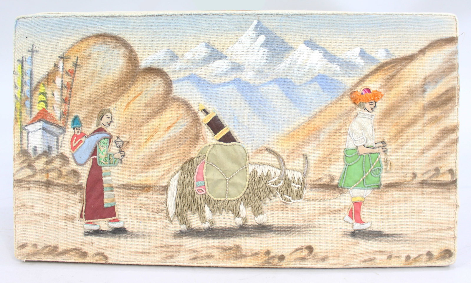 Title: Pair of Himalayan Embroidered Panels – Gangtok, 1982 Description: Pair of Embroidered - 2