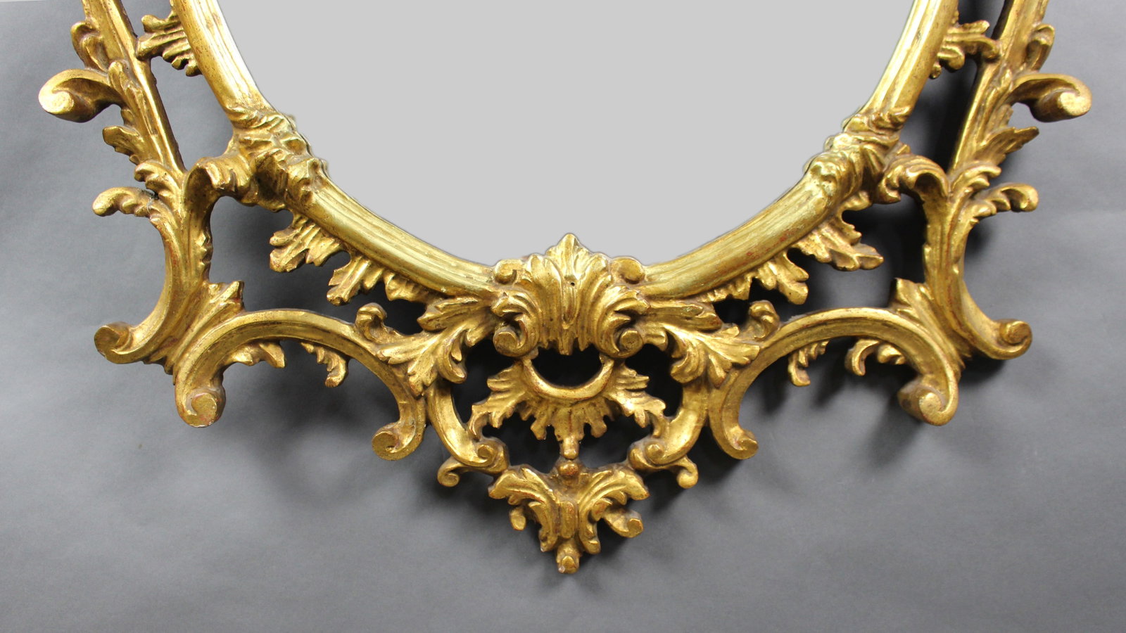 Title: Florentine Giltwood Rococo Revival Wall Mirror, Italy, Mid-20th Century Description: - 8