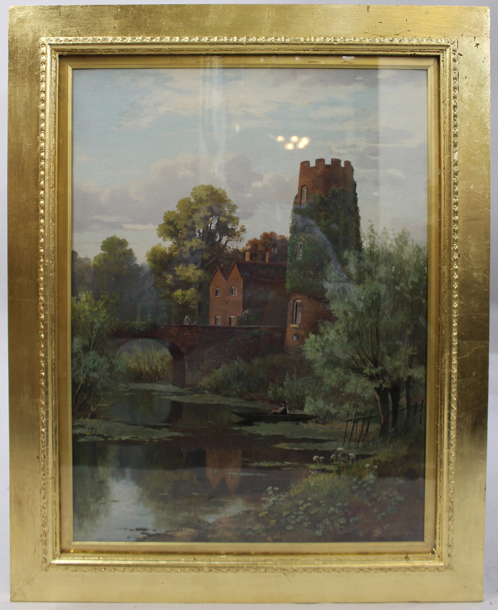 Title: Pair of English Landscape Paintings by Henry Thomas Jarman (1871–1956) Description: Pai - 7