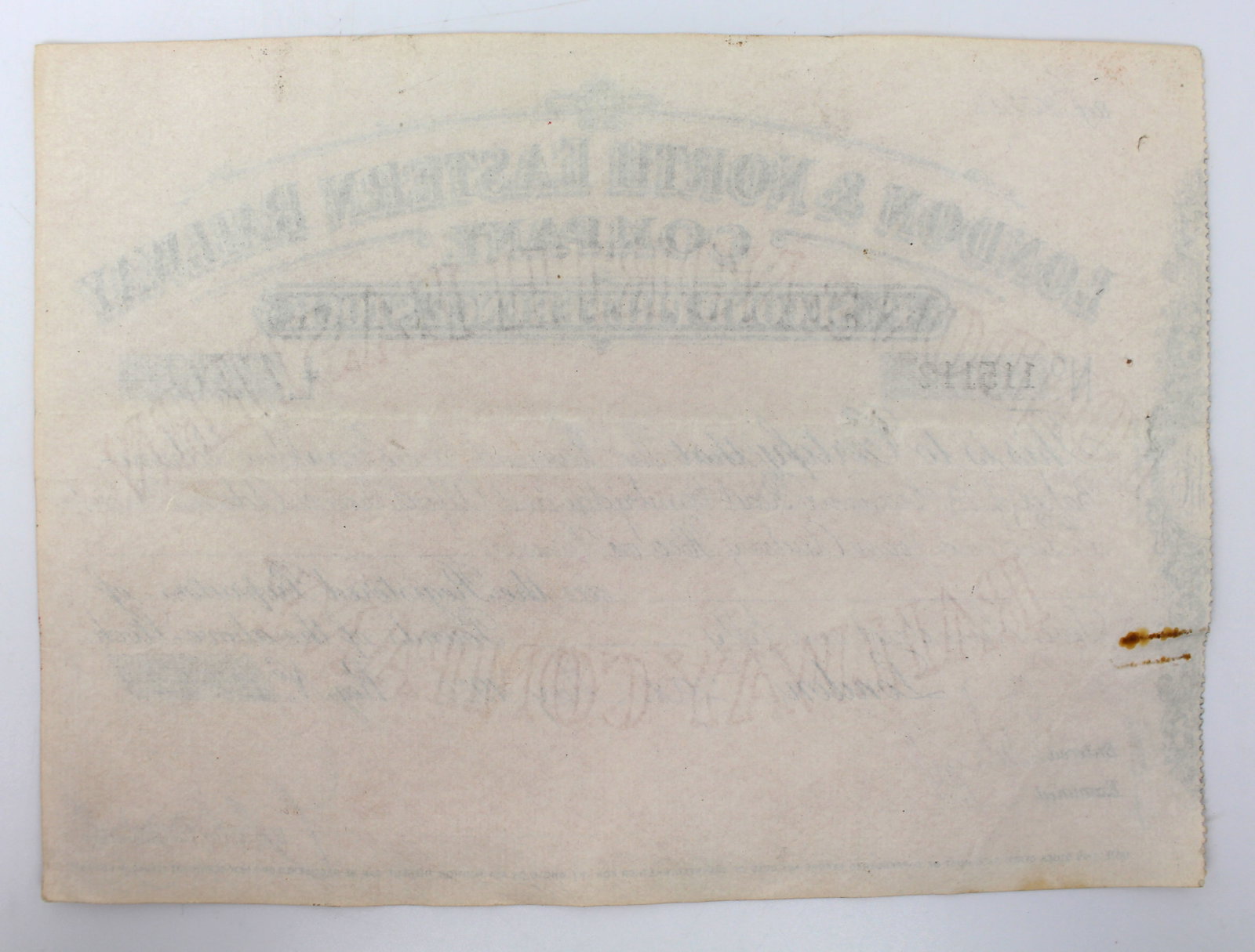 Title: Vintage Railway Stock Certificates (4 Pieces) – (1930) Description: Vintage Railway Sto - 5