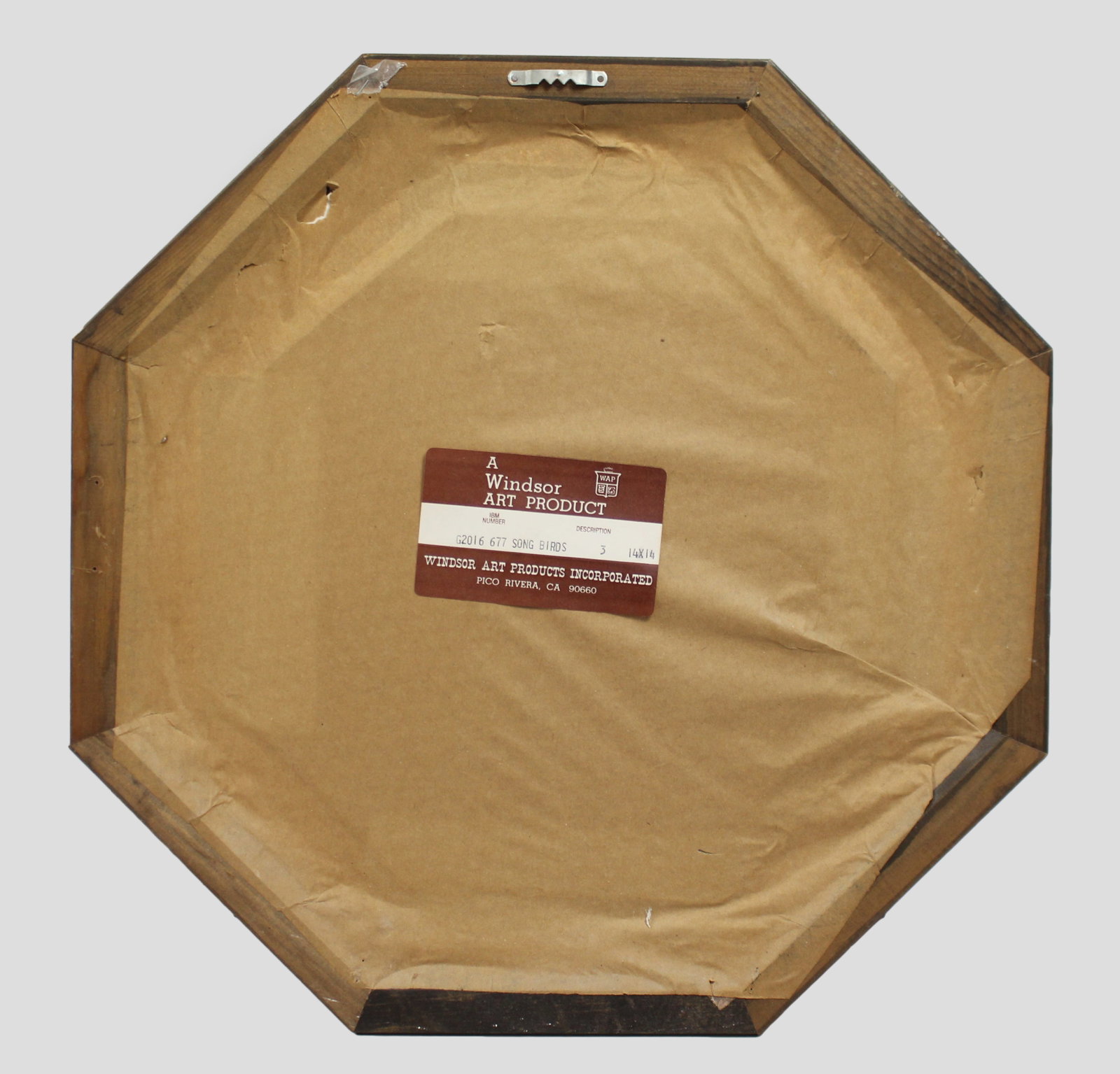 Title: Bird Print Set in Octagonal Frame Description: Bird Print Set in Octagonal Frame Print. - 2