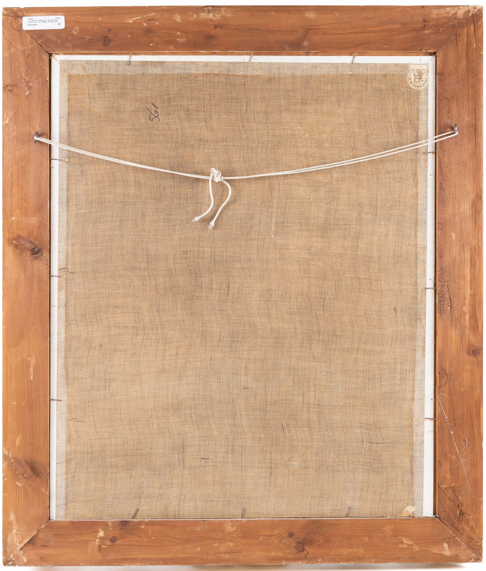 Title: Pair of Mid 20th c. Italian Portraits in Swept Gilt Frames Description: Pair of Mid 20th c. - 10