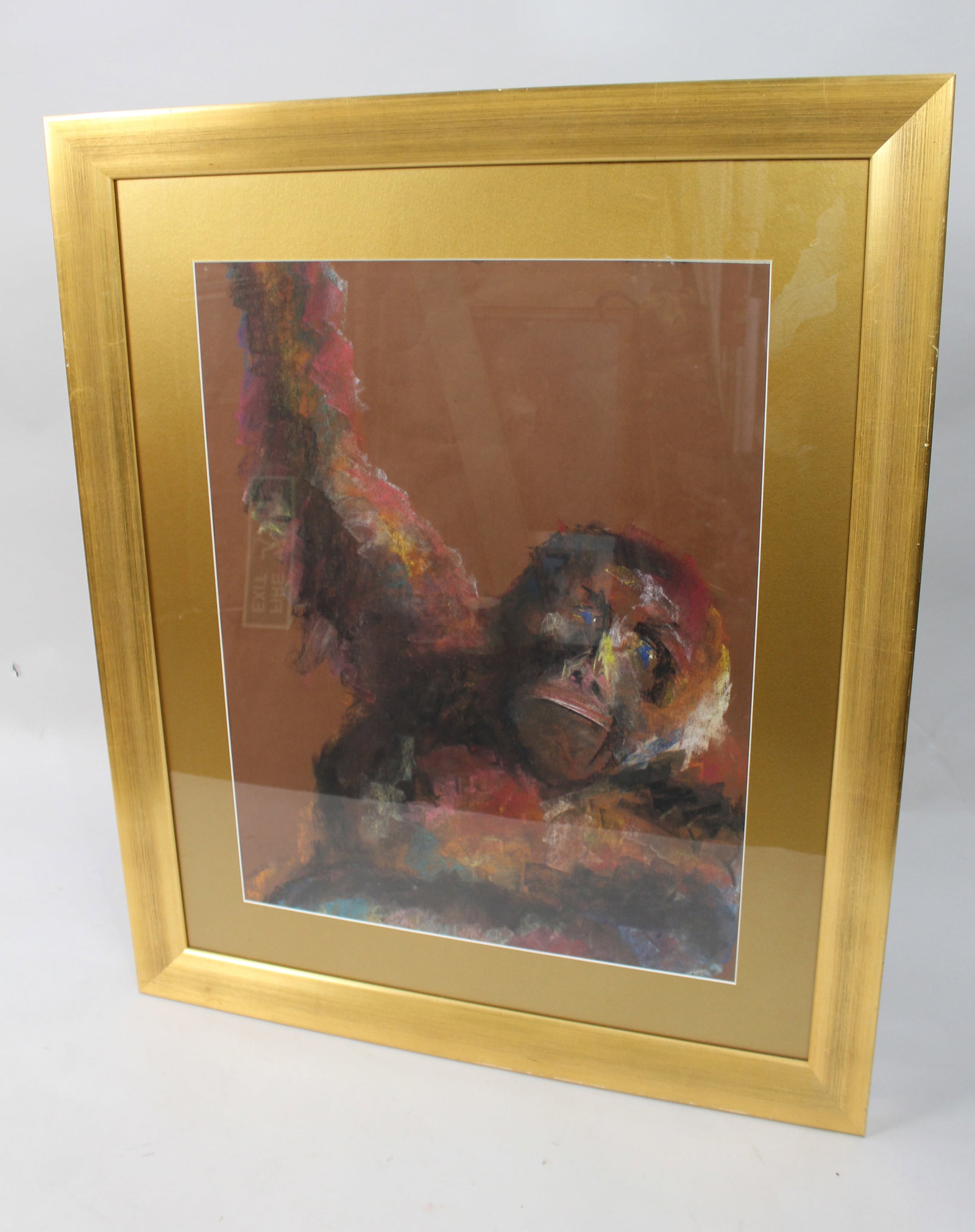 Title: Original Artwork Pastel Gorilla by Kate Rees Description: Kate Rees, Original Pastel “ - 2
