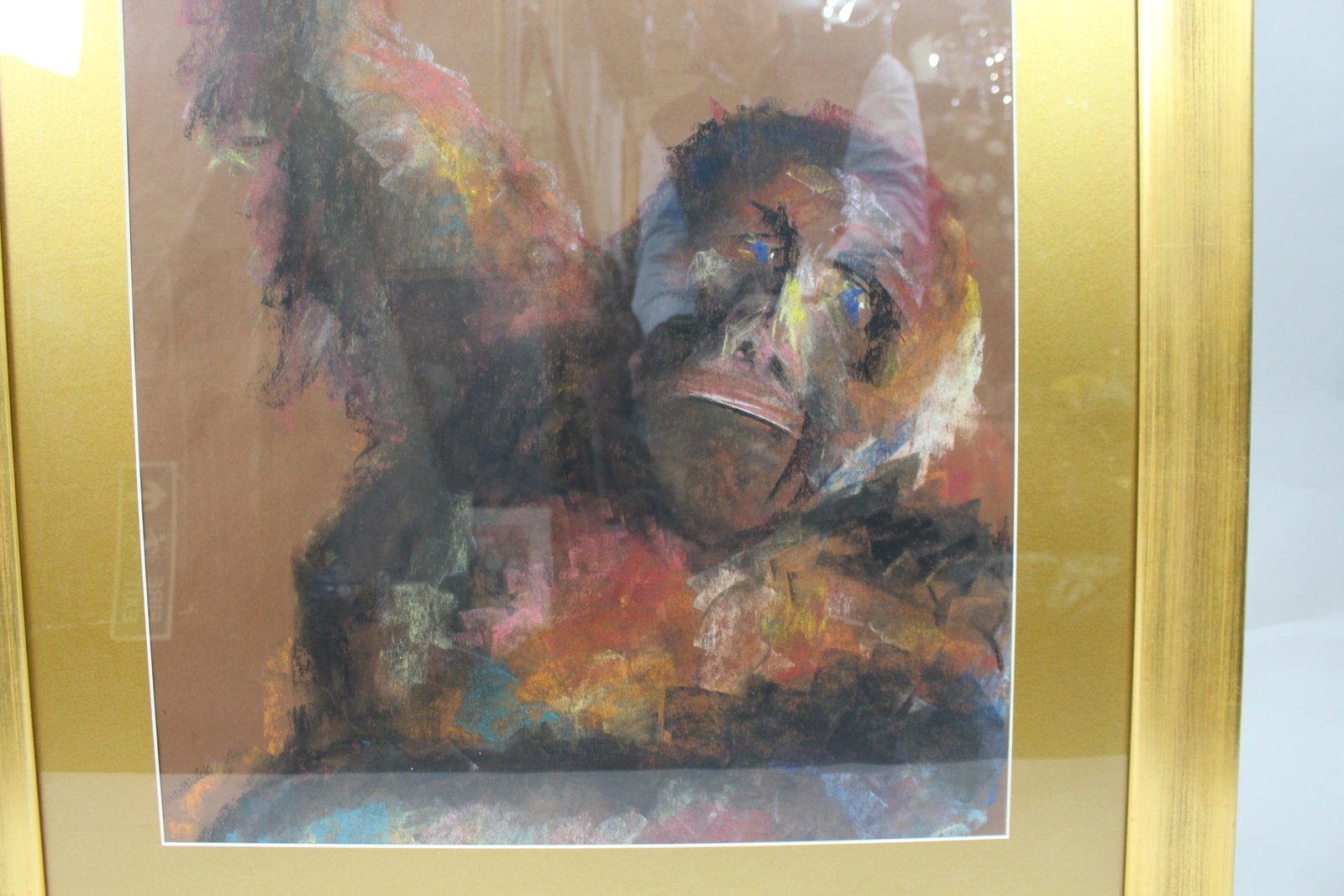 Title: Original Artwork Pastel Gorilla by Kate Rees Description: Kate Rees, Original Pastel “ - 3