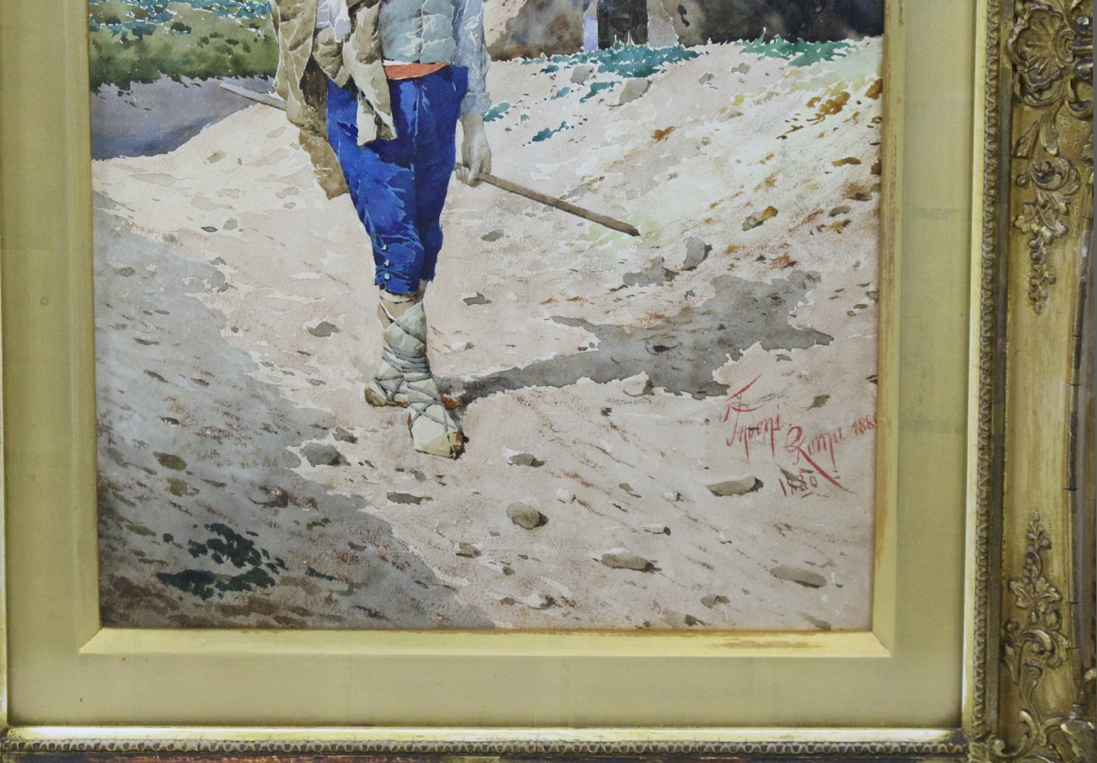 Title: Pair of Grand Tour Italian Watercolours by Filippo Indoni (1842–1908), Rome 1880 Descri - 18