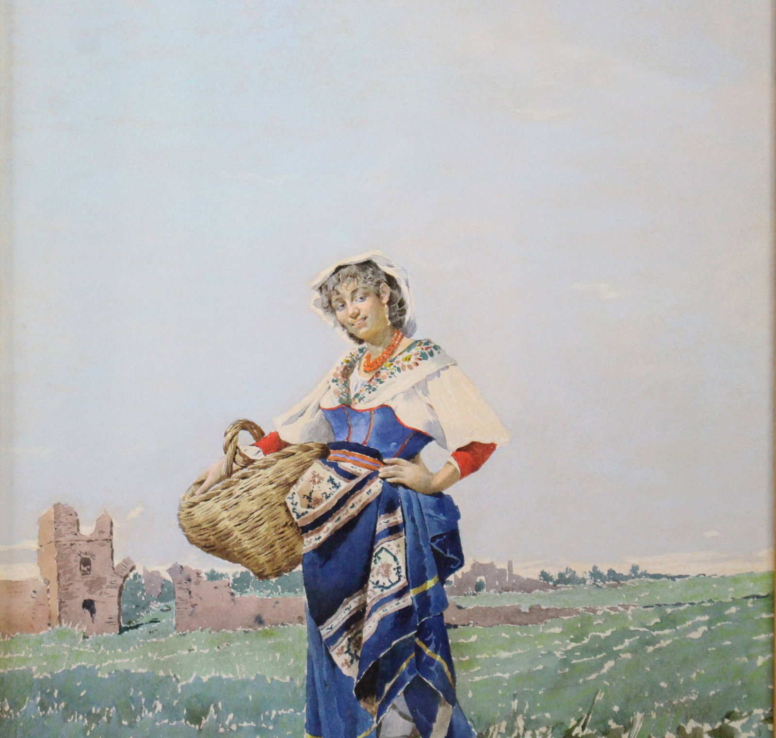 Title: Pair of Grand Tour Italian Watercolours by Filippo Indoni (1842–1908), Rome 1880 Descri - 3
